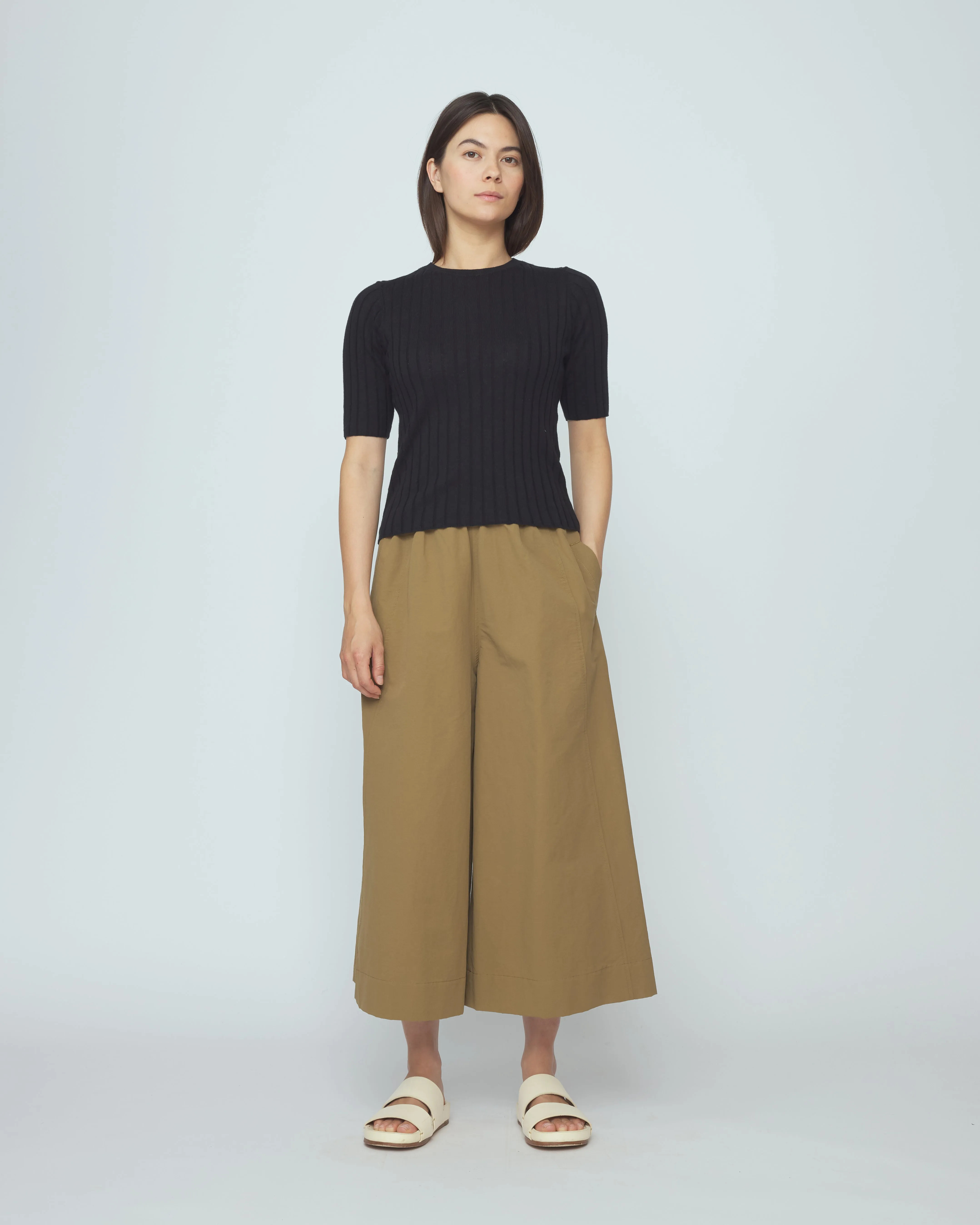 Ribbed Short Sleeves - SS26 - Black sold by 7115 by Szeki product image thumbnail 4