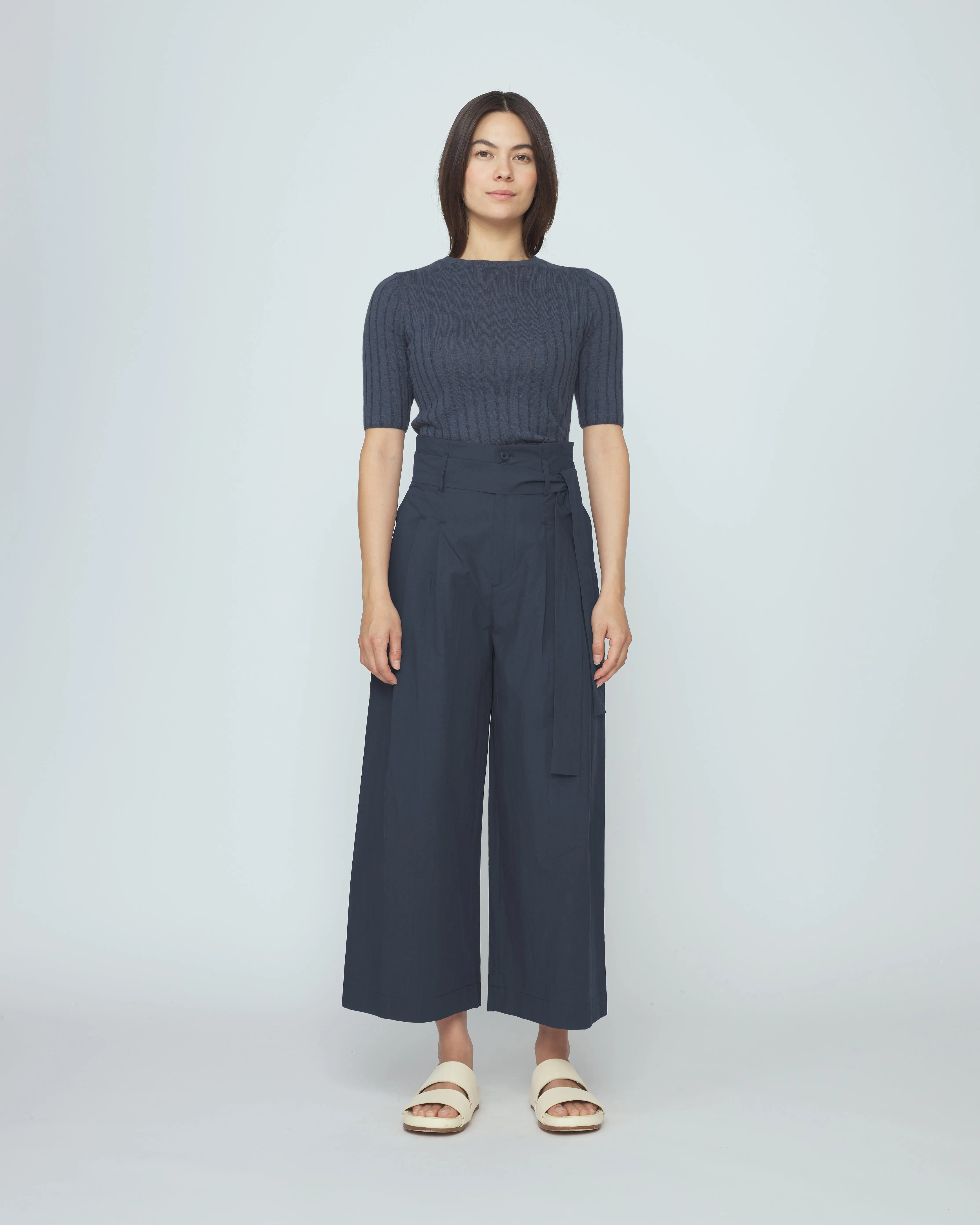 Ribbed Short Sleeves - SS26 - Stone Navy sold by 7115 by Szeki product image thumbnail 3