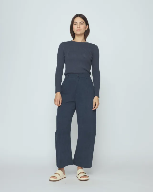 Ribbed Long Sleeves - SS26 - Stone Navy sold by 7115 by Szeki