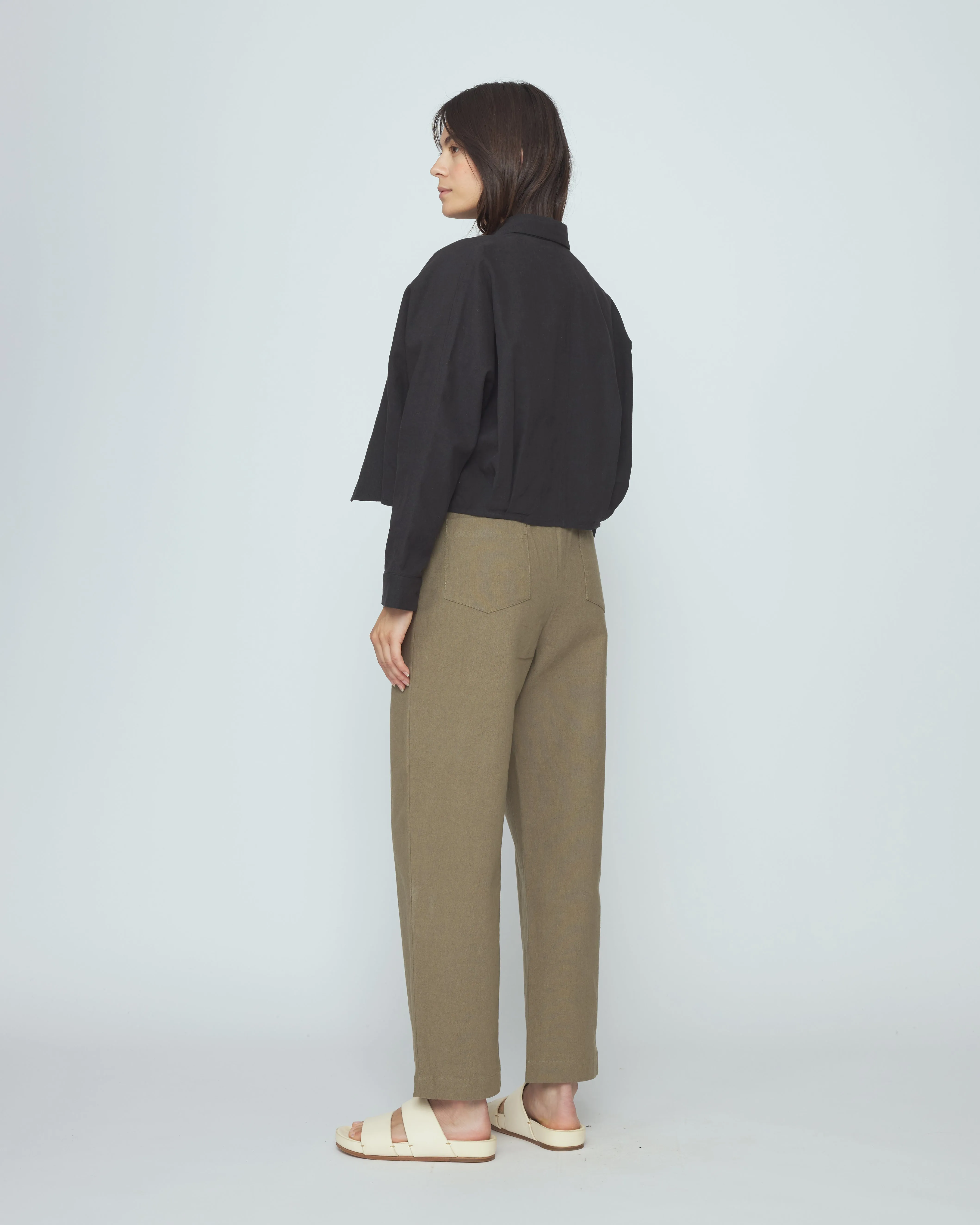 Signature 3/4 Cropped Shirt Jacket - Canvas Edition - Black sold by 7115 by Szeki product image thumbnail 5