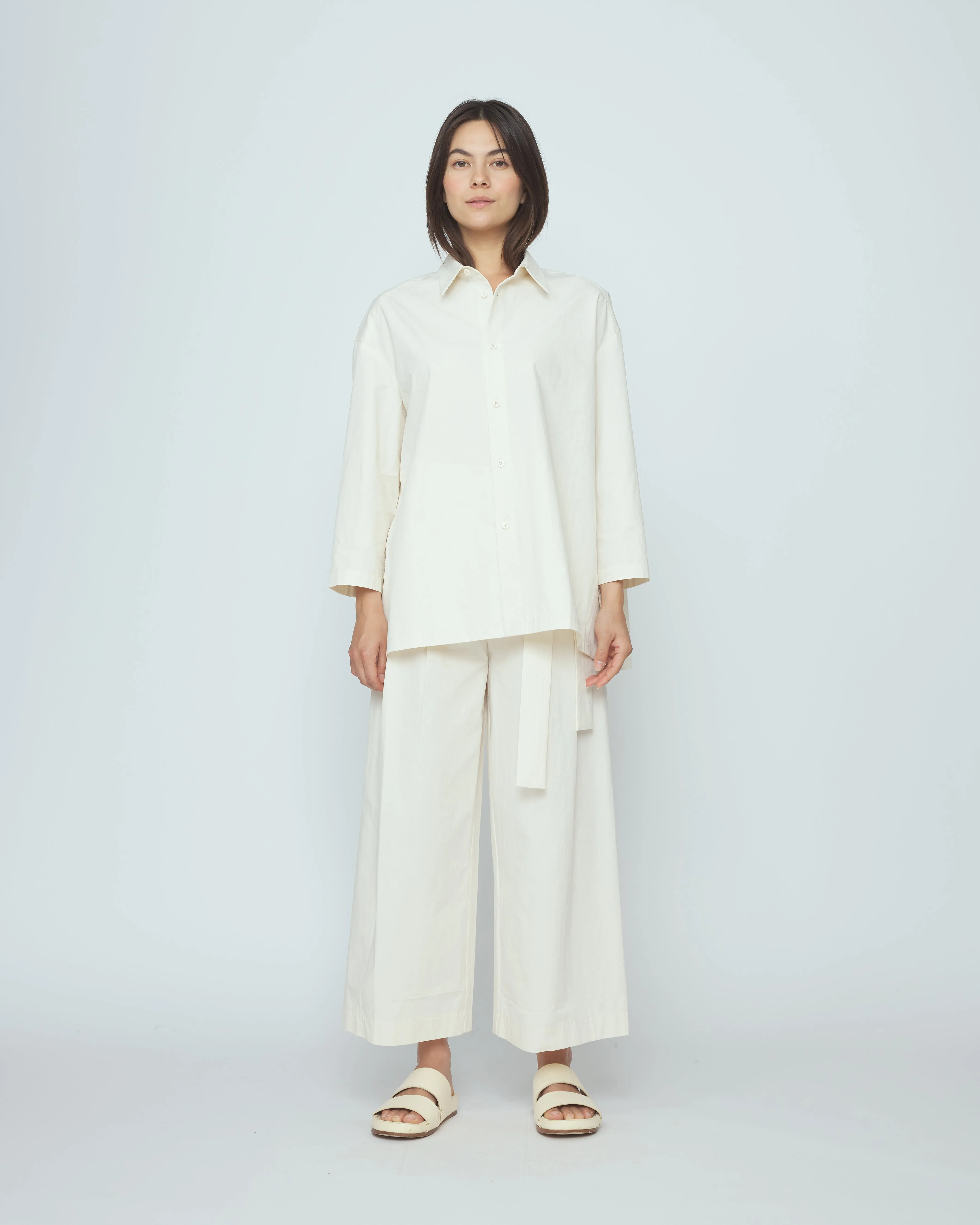 Papery 3/4 Button Up - SS26 - Rice White sold by 7115 by Szeki product image thumbnail 3