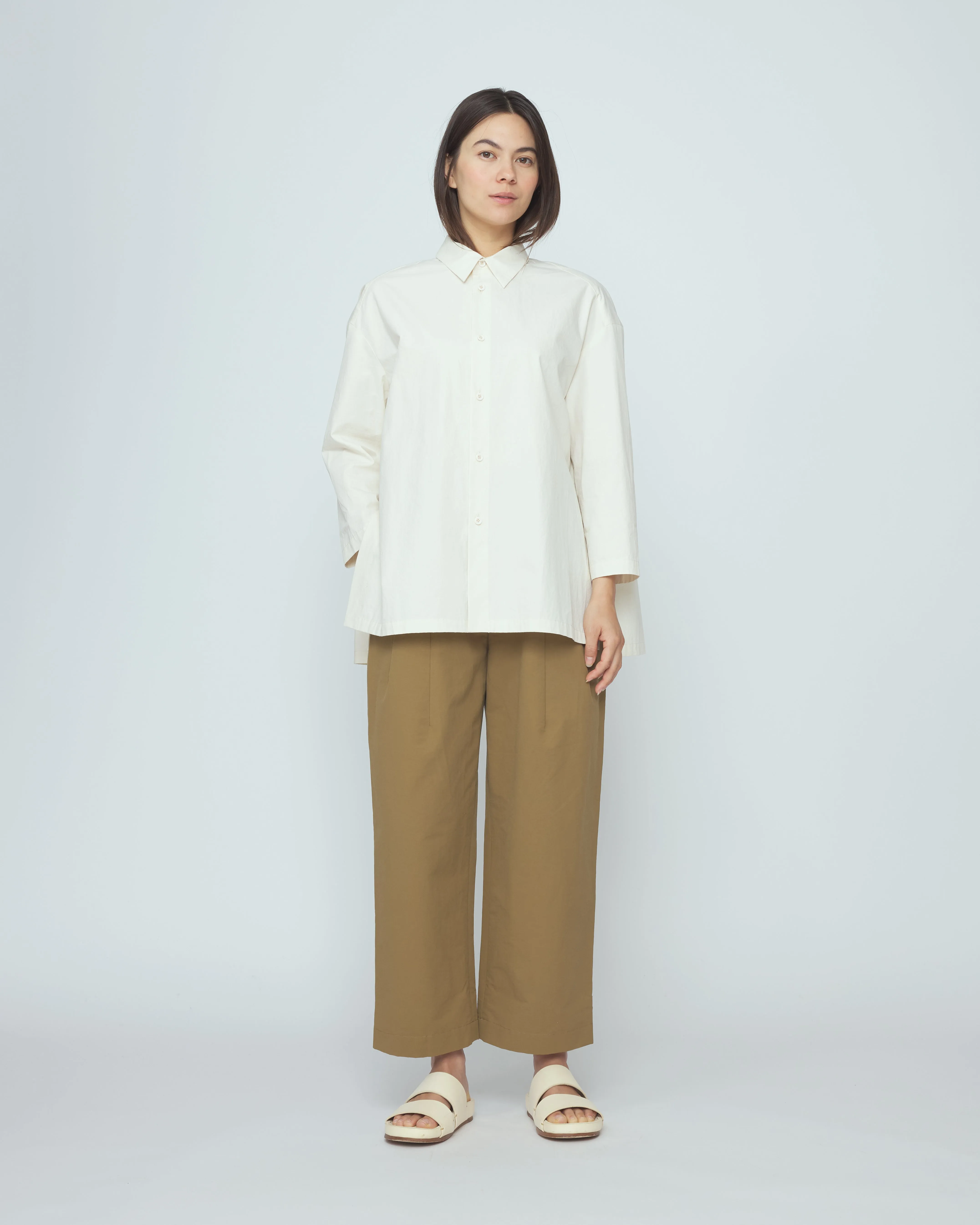 Papery 3/4 Button Up - SS26 - Rice White sold by 7115 by Szeki