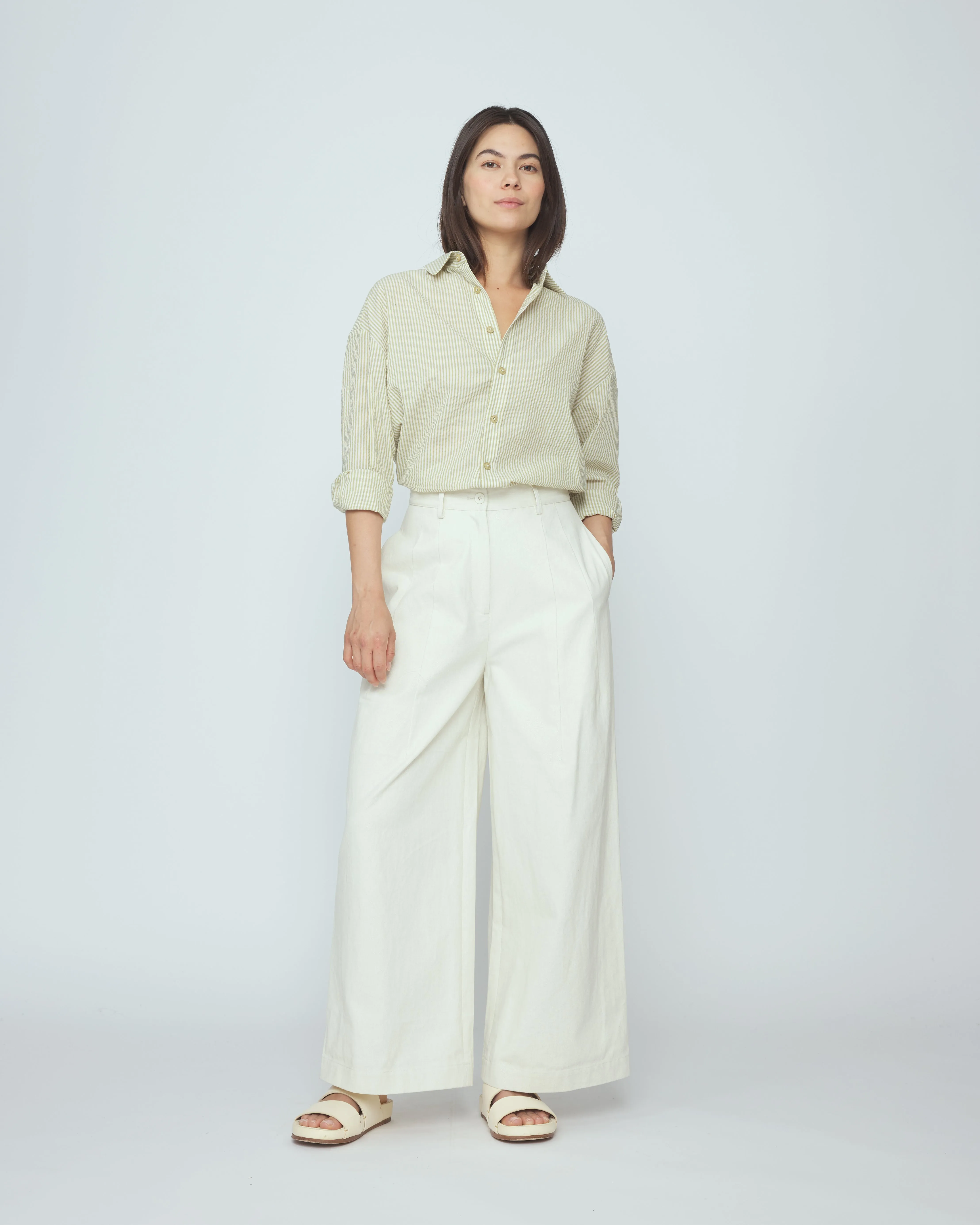 Wide-Legged Skate Trouser - SS26 - Pearl White sold by 7115 by Szeki product image thumbnail 3
