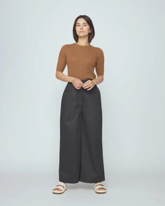 Ribbed Short Sleeves - SS26 - Rust made by 7115 by Szeki