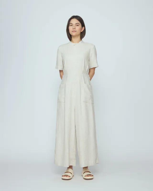 Mandarin Jumpsuit - SS26 - Oatmeal made by 7115 by Szeki