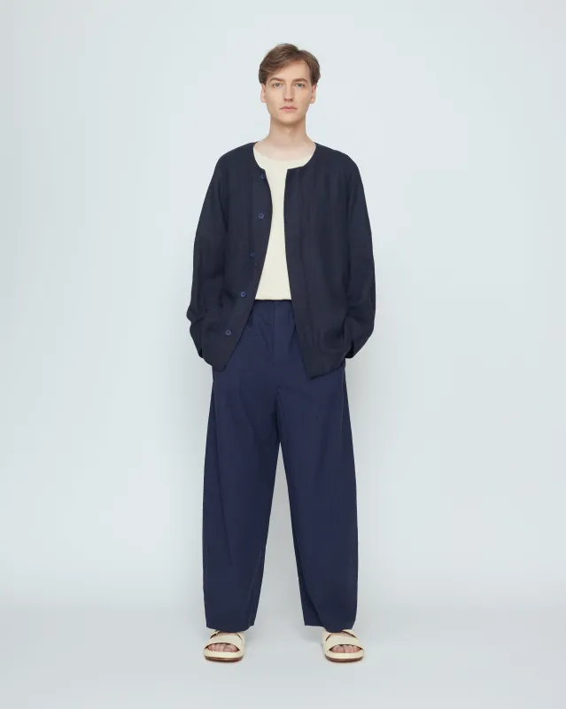 Lantern Shirt Jacket - SS26 - Navy Black made by 7115 by Szeki