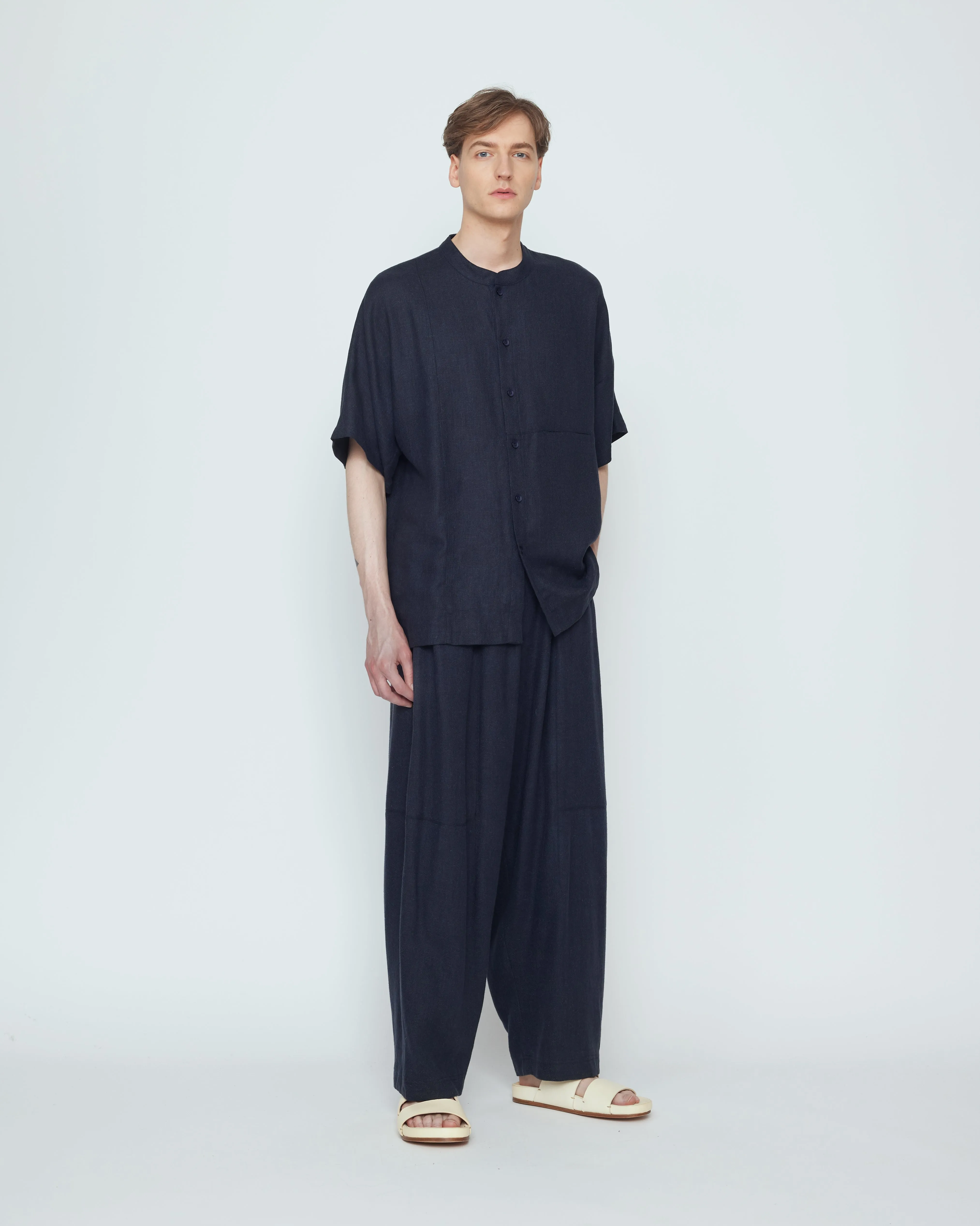 Panel Pocket Shortsleeves - SS26 - Navy Black sold by 7115 by Szeki