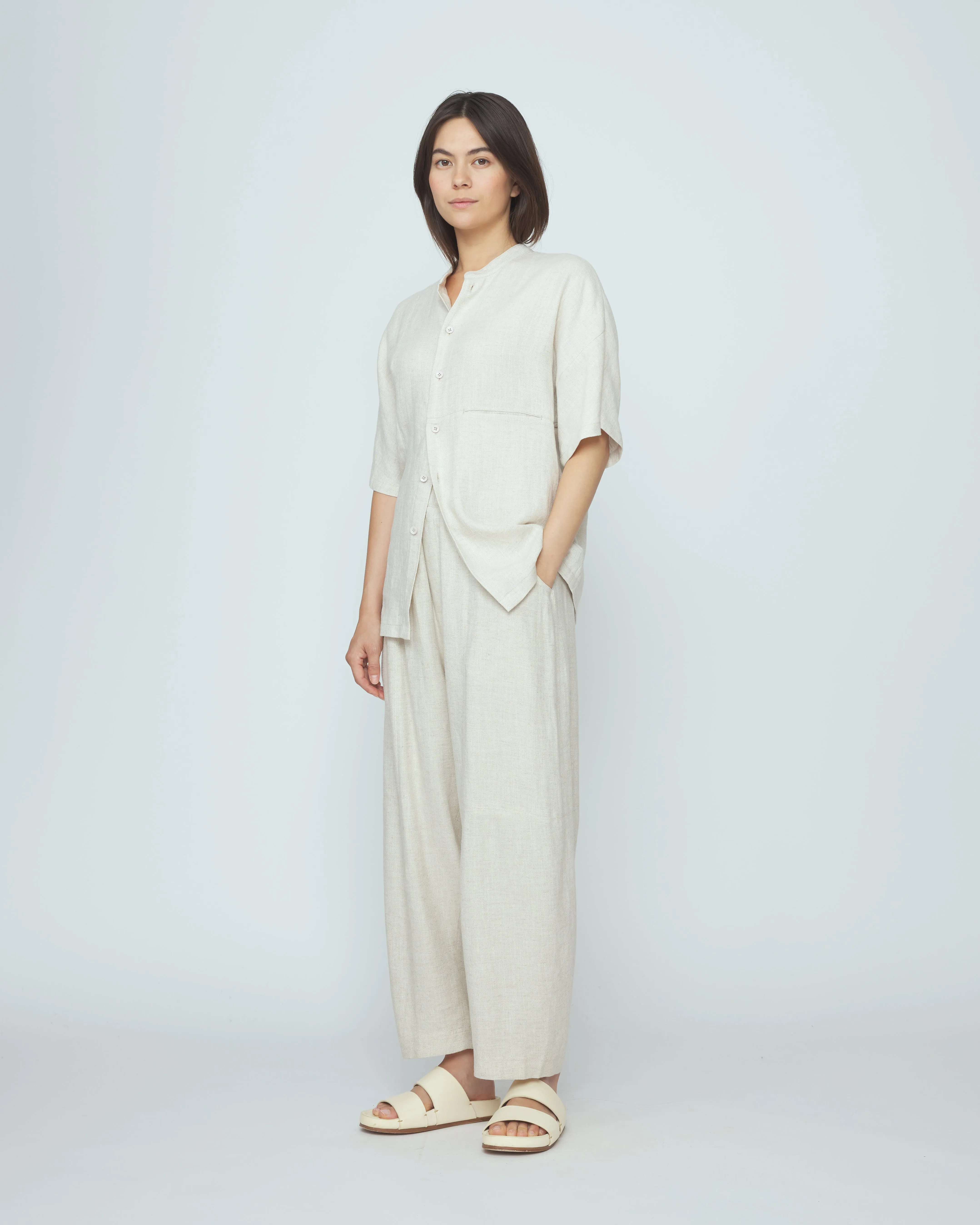 Panel Pocket Shortsleeves - SS26 - Oatmeal sold by 7115 by Szeki product image thumbnail 3