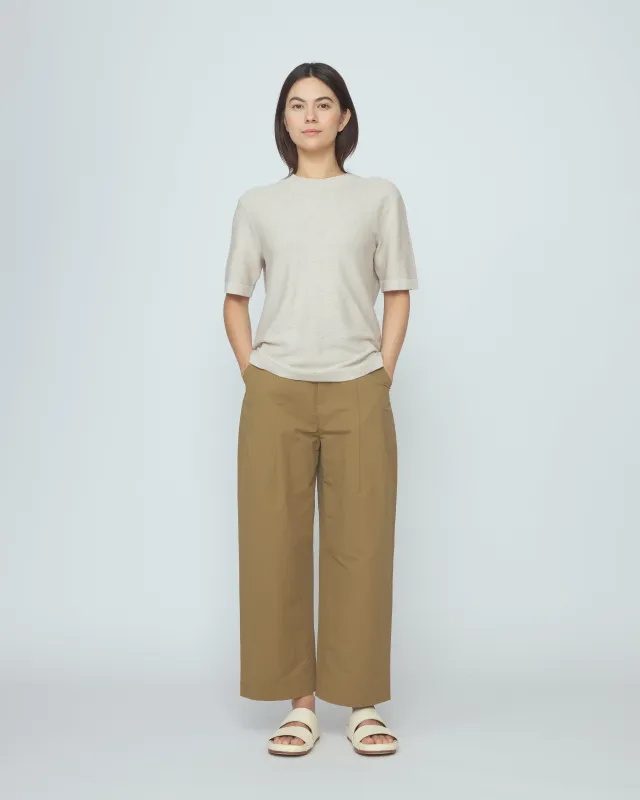 Fine Knit Tee - SS26 - Speckle Beige made by 7115 by Szeki