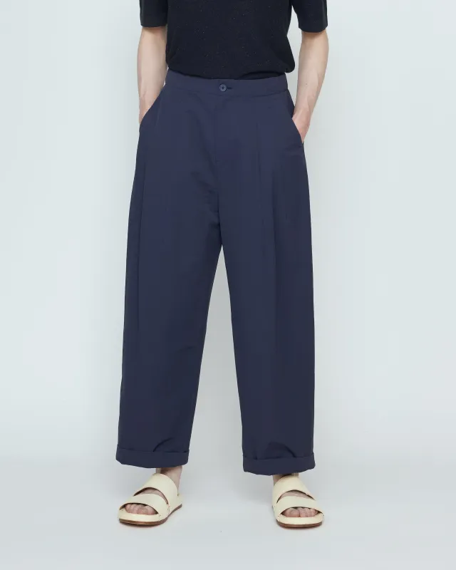 Spring Pleated Trouser - SS26 - Navy sold by 7115 by Szeki