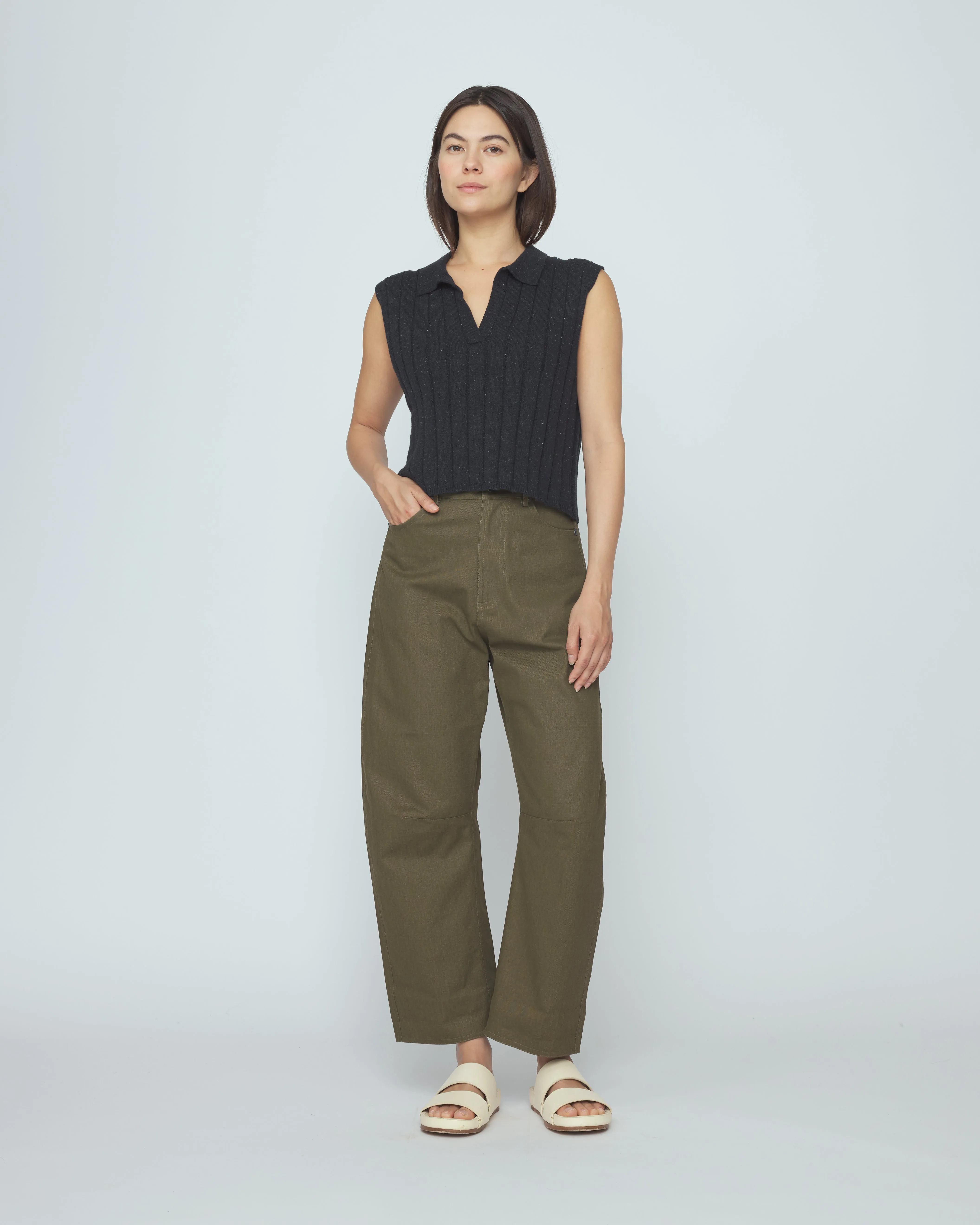 Collared Knit Vest - SS26 - Speckle Black sold by 7115 by Szeki product image thumbnail 5