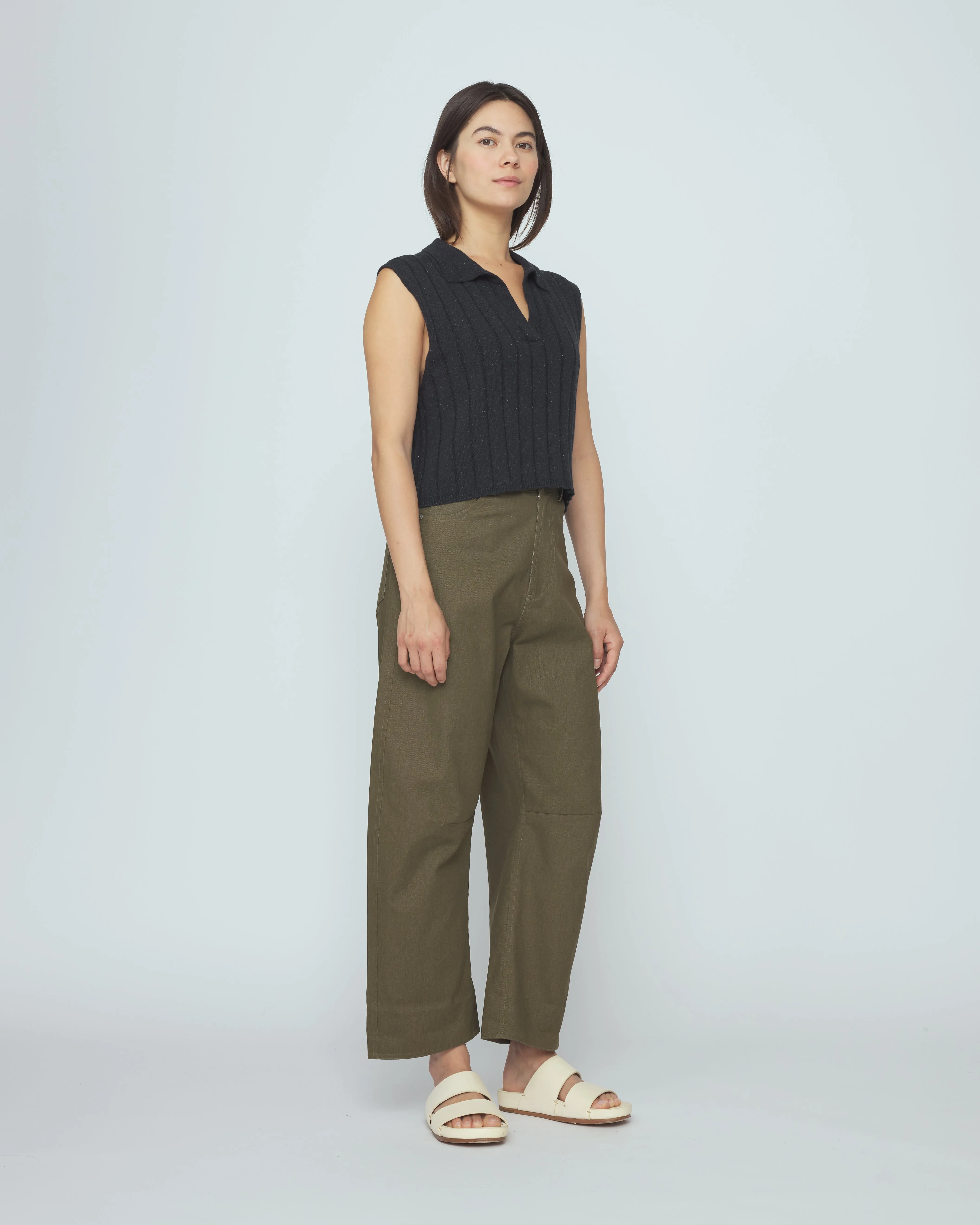 Collared Knit Vest - SS26 - Speckle Black sold by 7115 by Szeki product image thumbnail 3