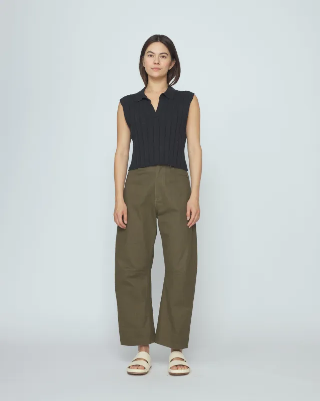 Collared Knit Vest - SS26 - Speckle Black made by 7115 by Szeki