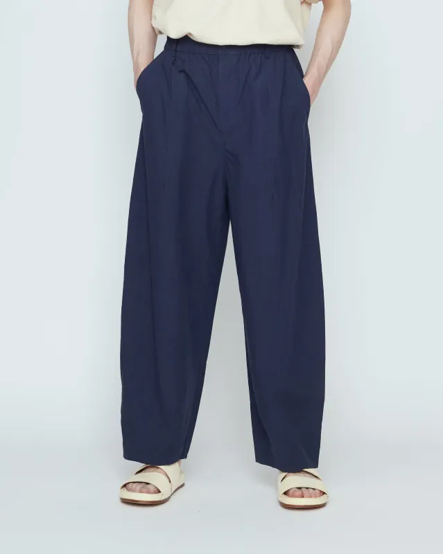 Papery Lantern Trouser - SS26 - Navy made by 7115 by Szeki