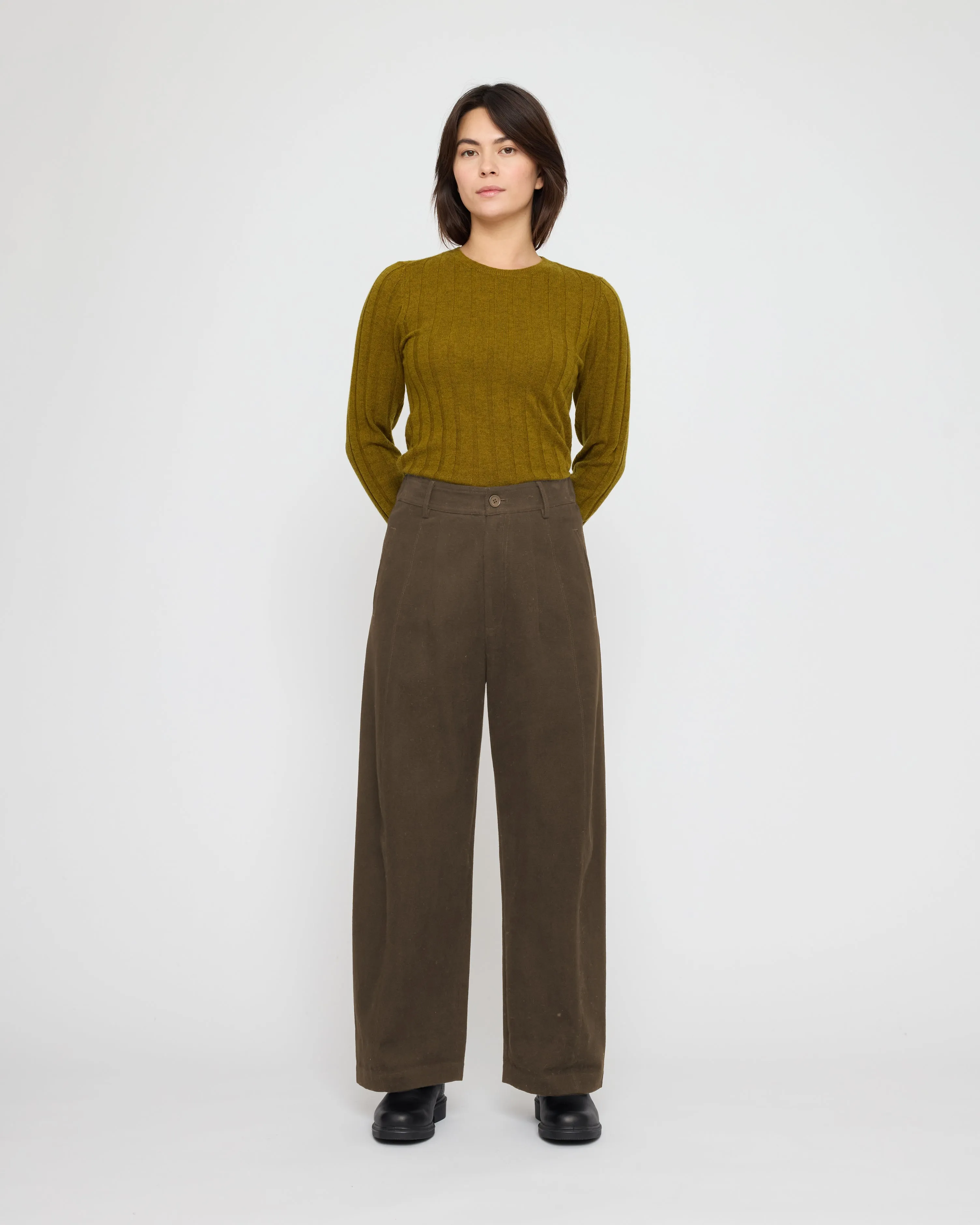Straight Legged Trouser - FW26 - Taupe Brown sold by 7115 by Szeki product image thumbnail 2