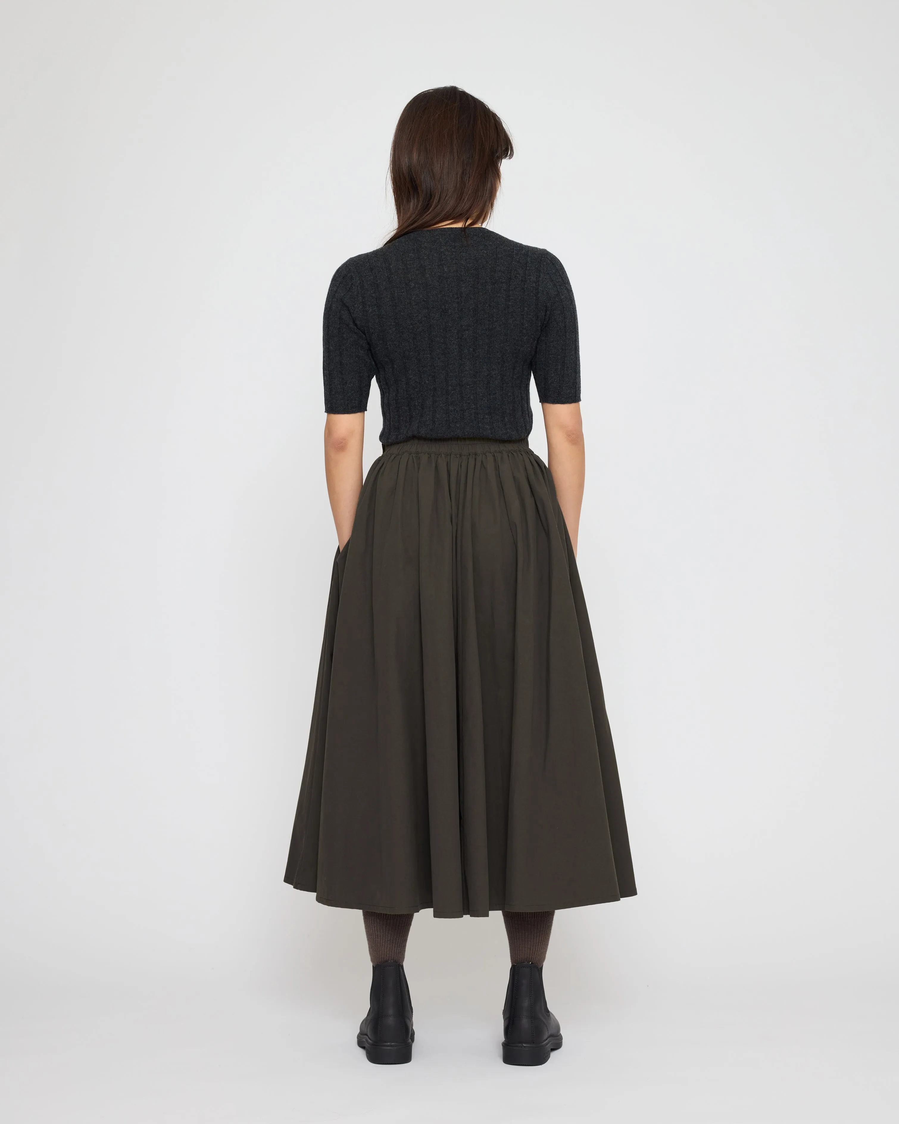 Ribbed Short Sleeves - FW26 - Charcoal sold by 7115 by Szeki product image thumbnail 3