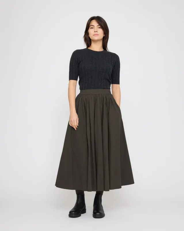 Ribbed Short Sleeves - FW26 - Charcoal made by 7115 by Szeki