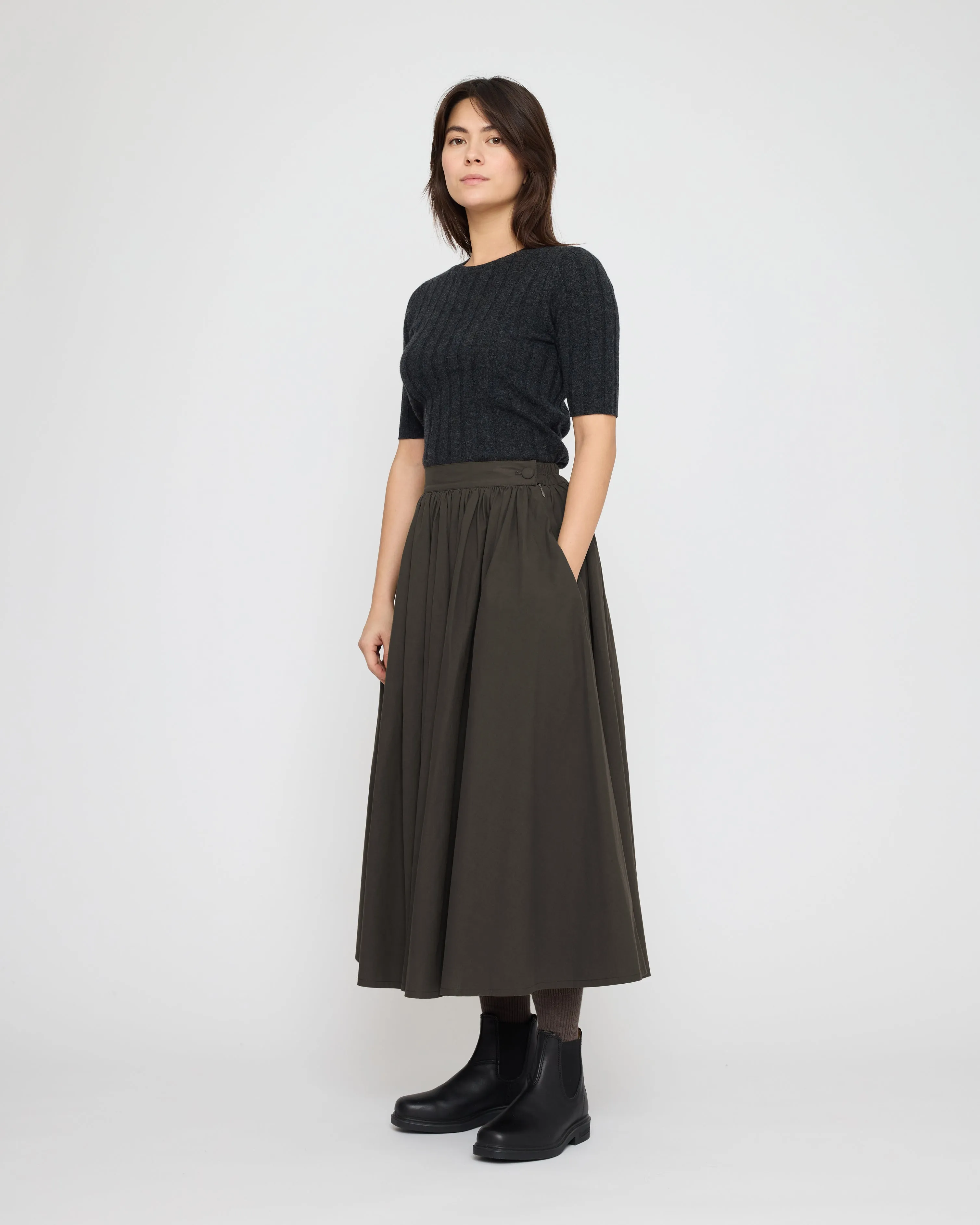 Ribbed Short Sleeves - FW26 - Charcoal sold by 7115 by Szeki product image thumbnail 2