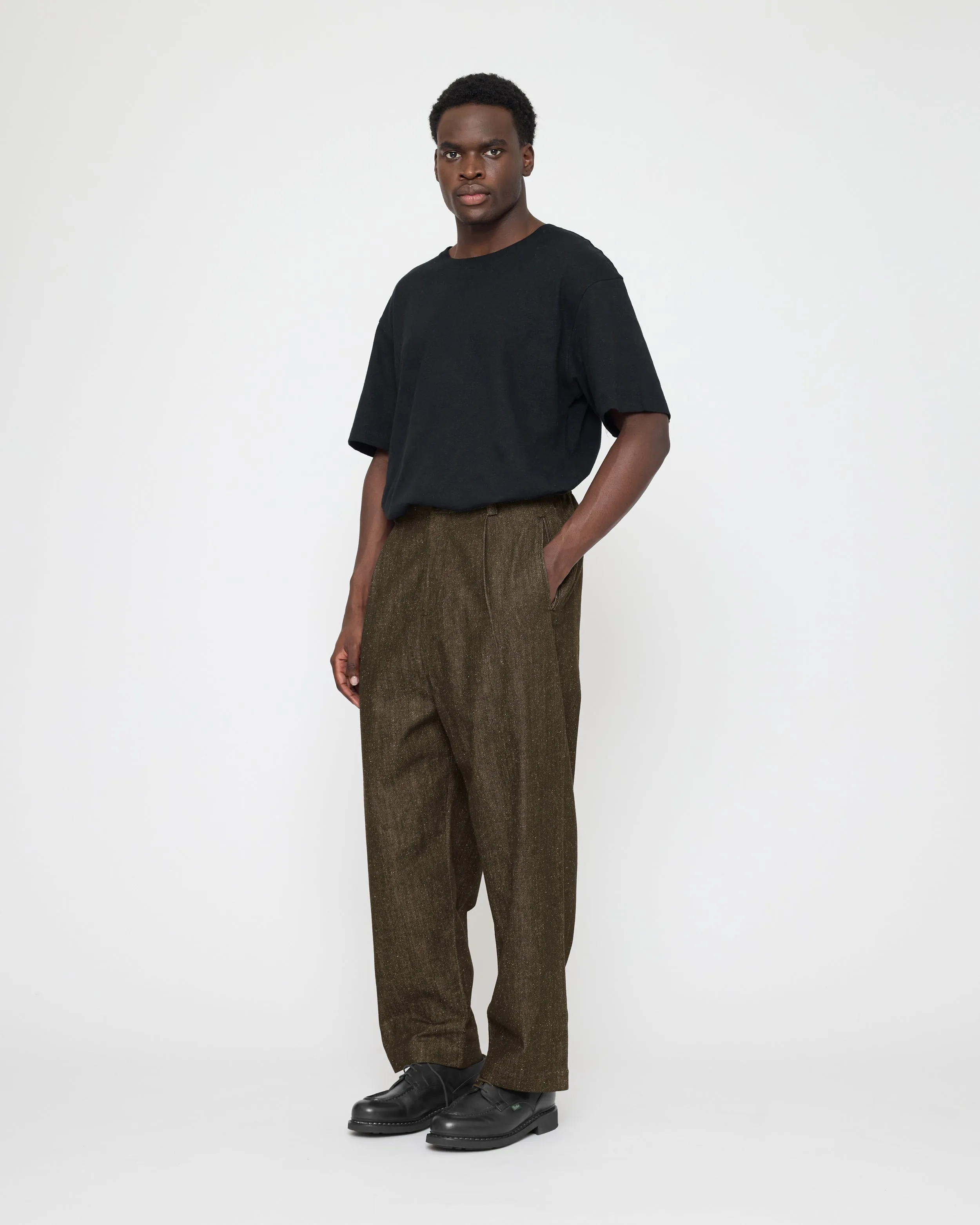 Drop-Crotch Trouser - Soft Denim Edition - FW26 - Olive sold by 7115 by Szeki product image thumbnail 2