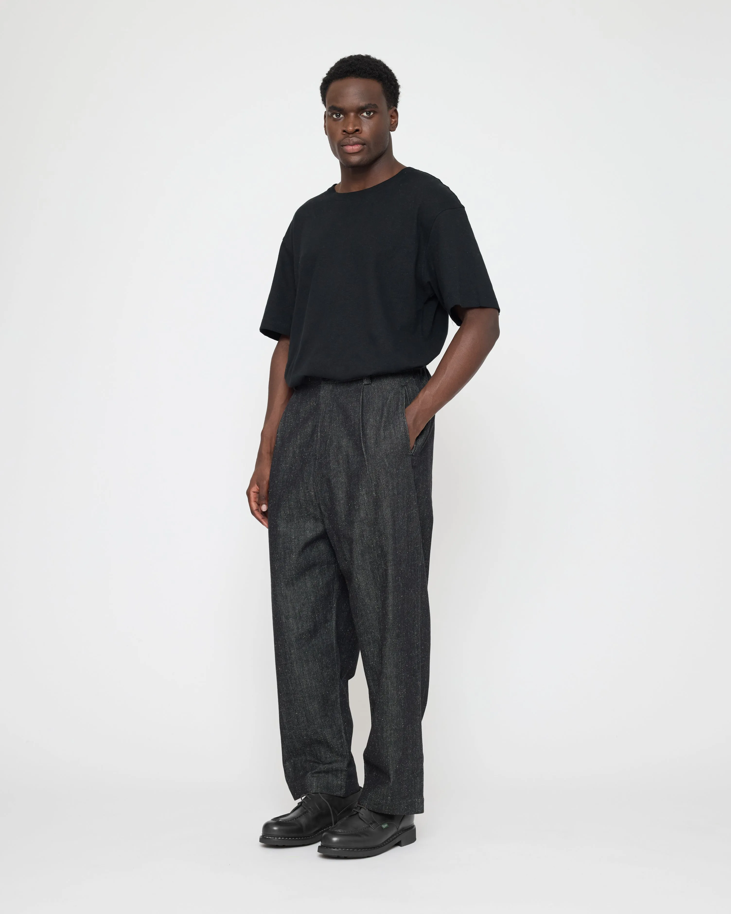 Drop-Crotch Trouser - Soft Denim Edition - FW26 - Black sold by 7115 by Szeki product image thumbnail 4