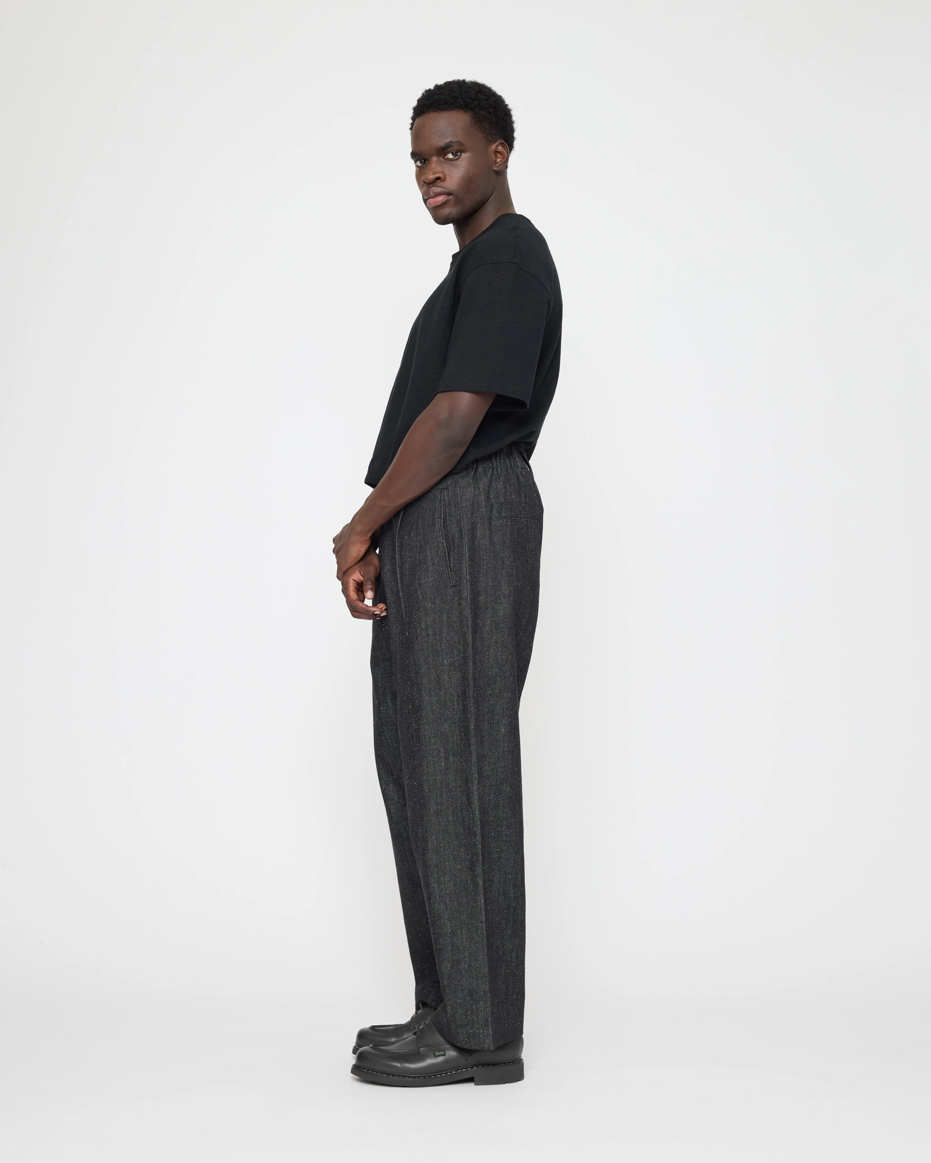 Drop-Crotch Trouser - Soft Denim Edition - FW26 - Black sold by 7115 by Szeki product image thumbnail 5