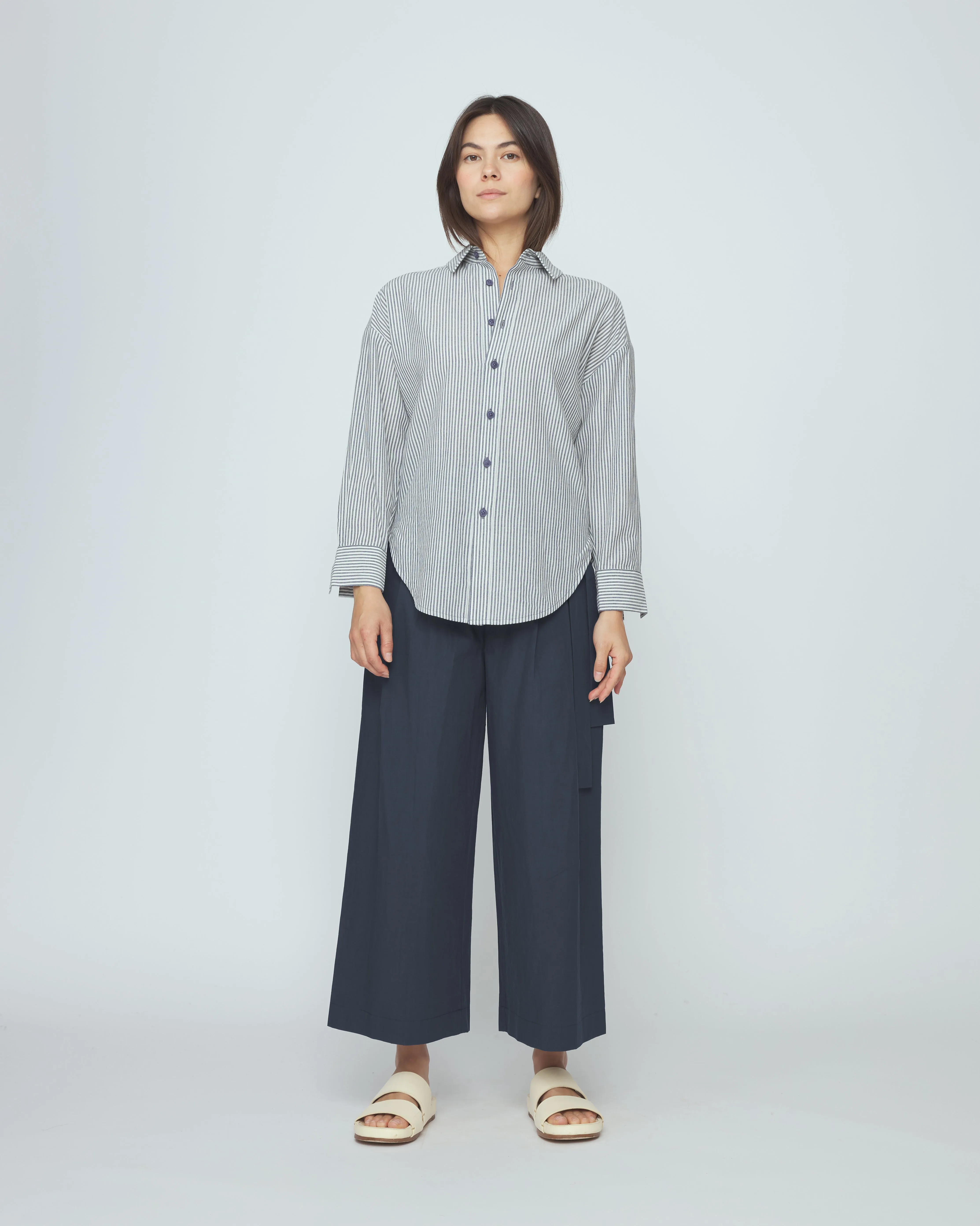 Striped Dolman Shirt - SS26 - Navy Stripes sold by 7115 by Szeki