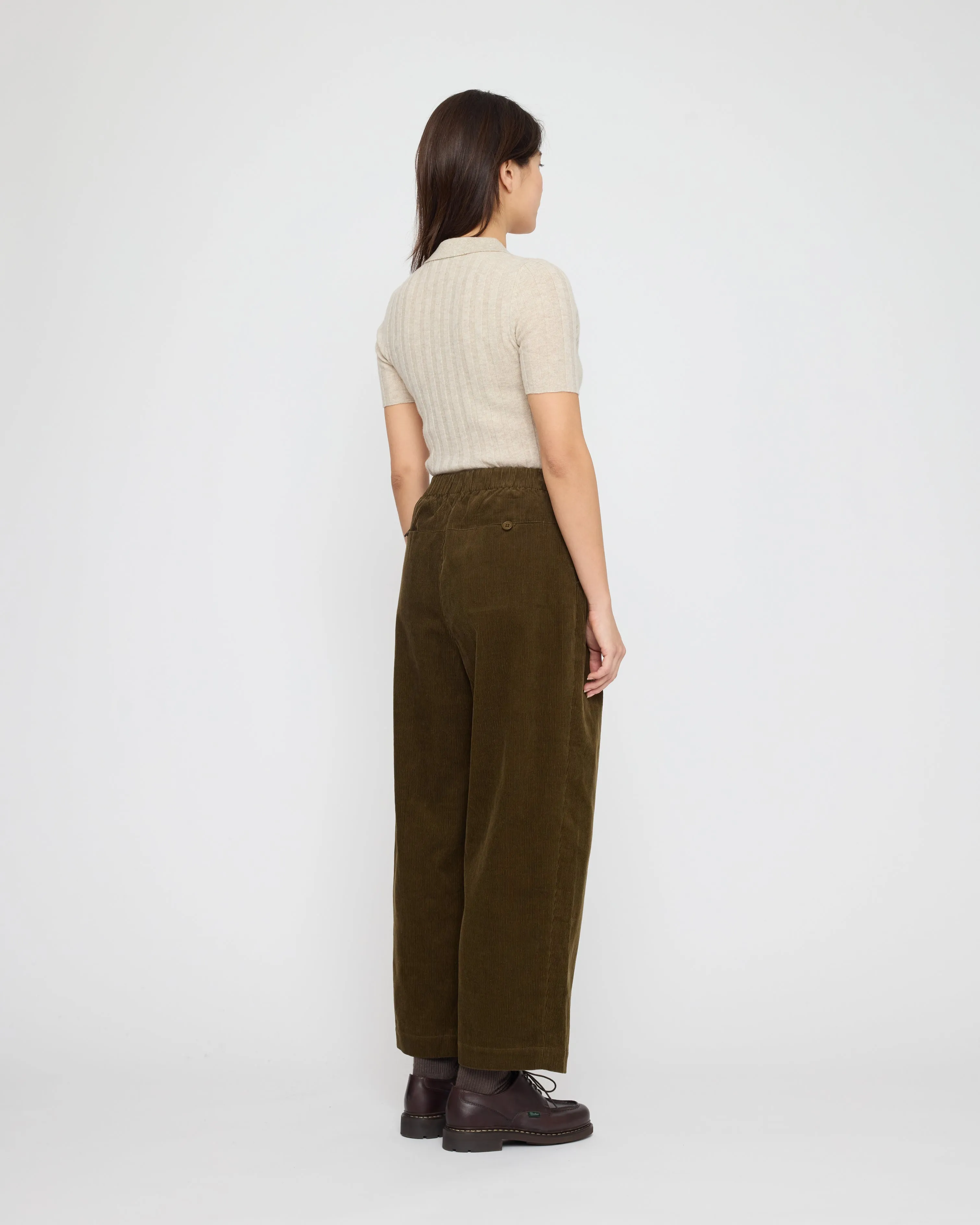 Pleated Trouser - Corduroy Edition - FW26 - Olive Corduroy sold by 7115 by Szeki product image thumbnail 4
