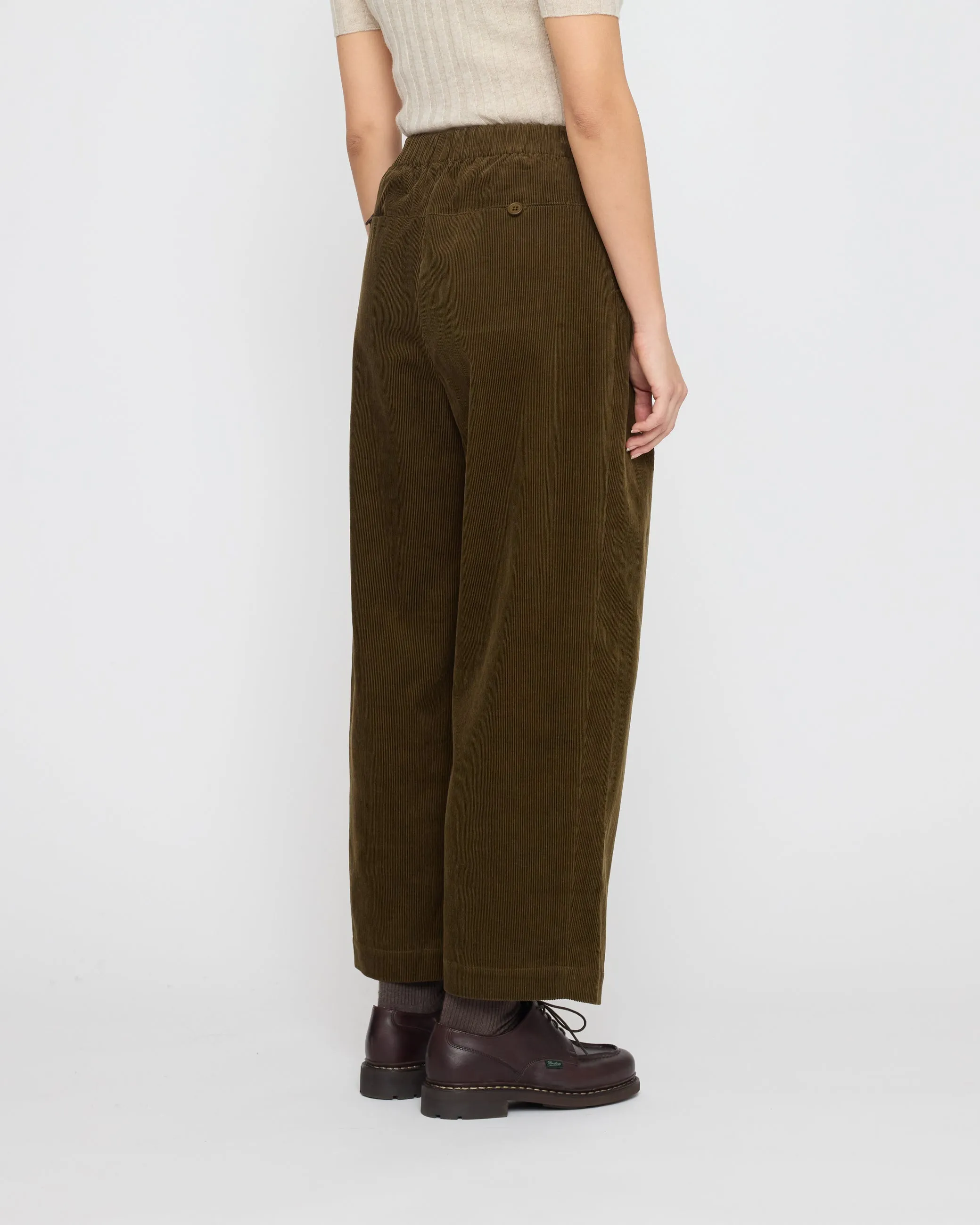 Pleated Trouser - Corduroy Edition - FW26 - Olive Corduroy sold by 7115 by Szeki product image thumbnail 3