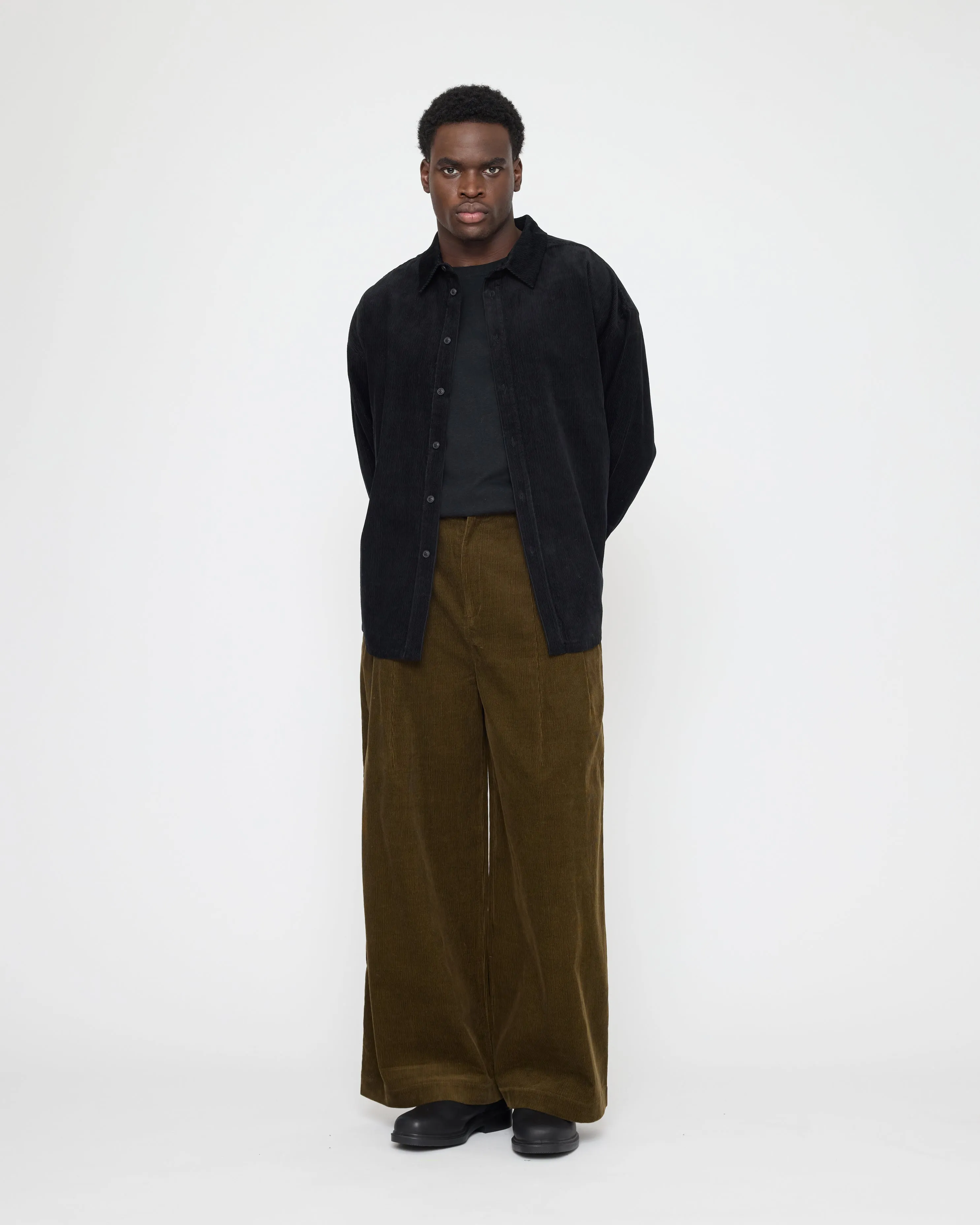 Unisex Dolman Shirt - Corduroy Edition - FW26 - Black Corduroy sold by 7115 by Szeki product image thumbnail 4