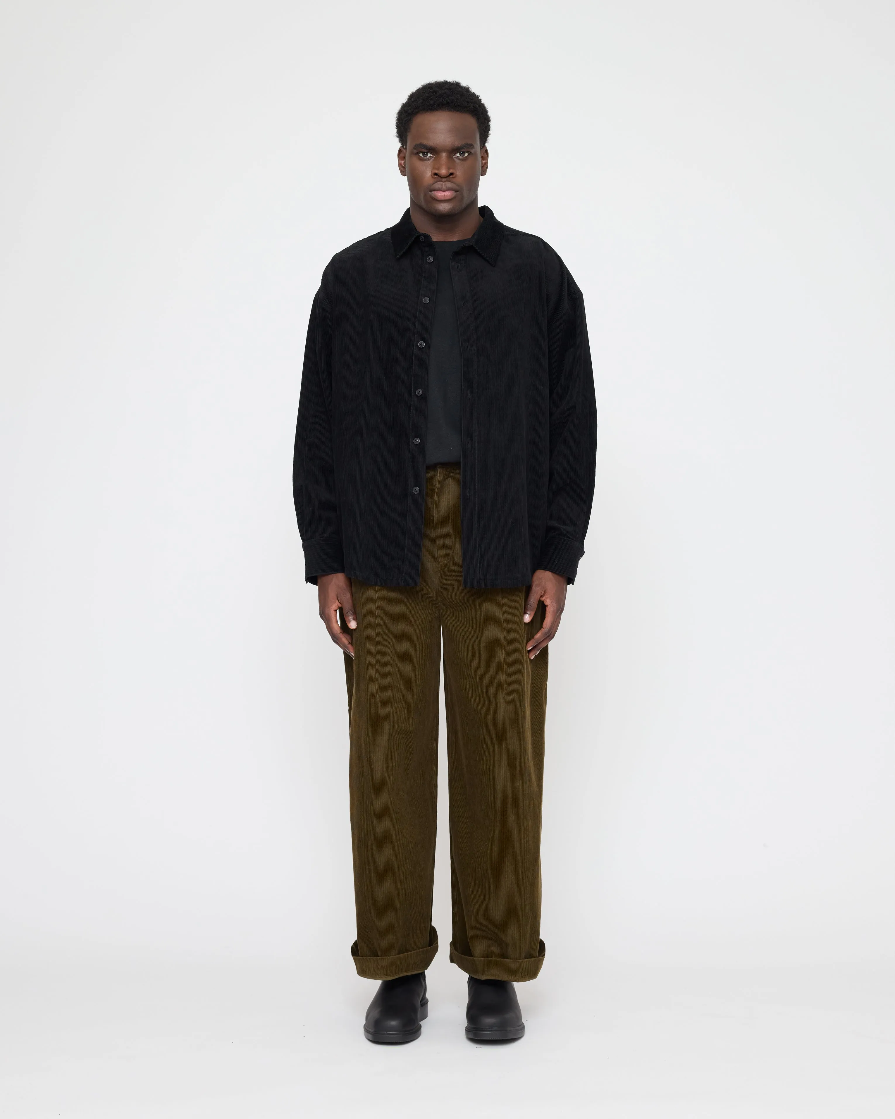 Unisex Dolman Shirt - Corduroy Edition - FW26 - Black Corduroy sold by 7115 by Szeki