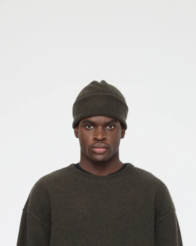 Merino Beanie - FW26 - Olive Brown made by 7115 by Szeki