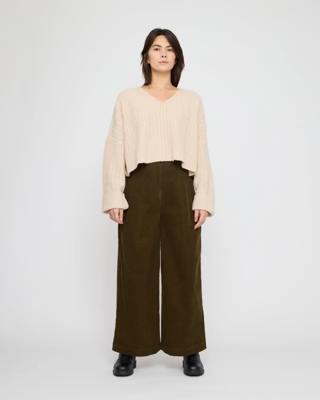 Oversized V-Neck Sweater - FW26 - Off-White made by 7115 by Szeki