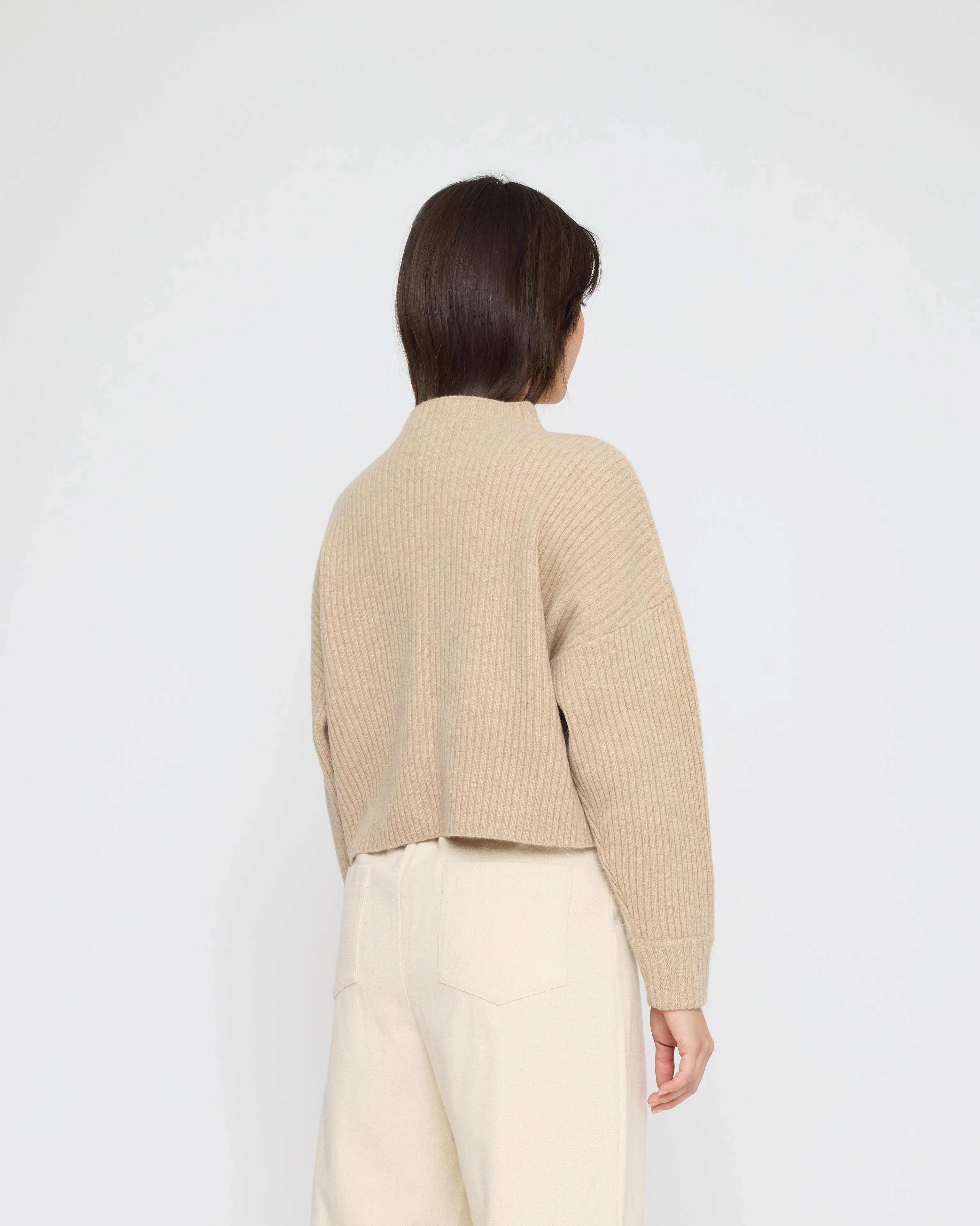 Signature Ribbed Mockneck - Yak Edition - Almond sold by 7115 by Szeki product image thumbnail 3