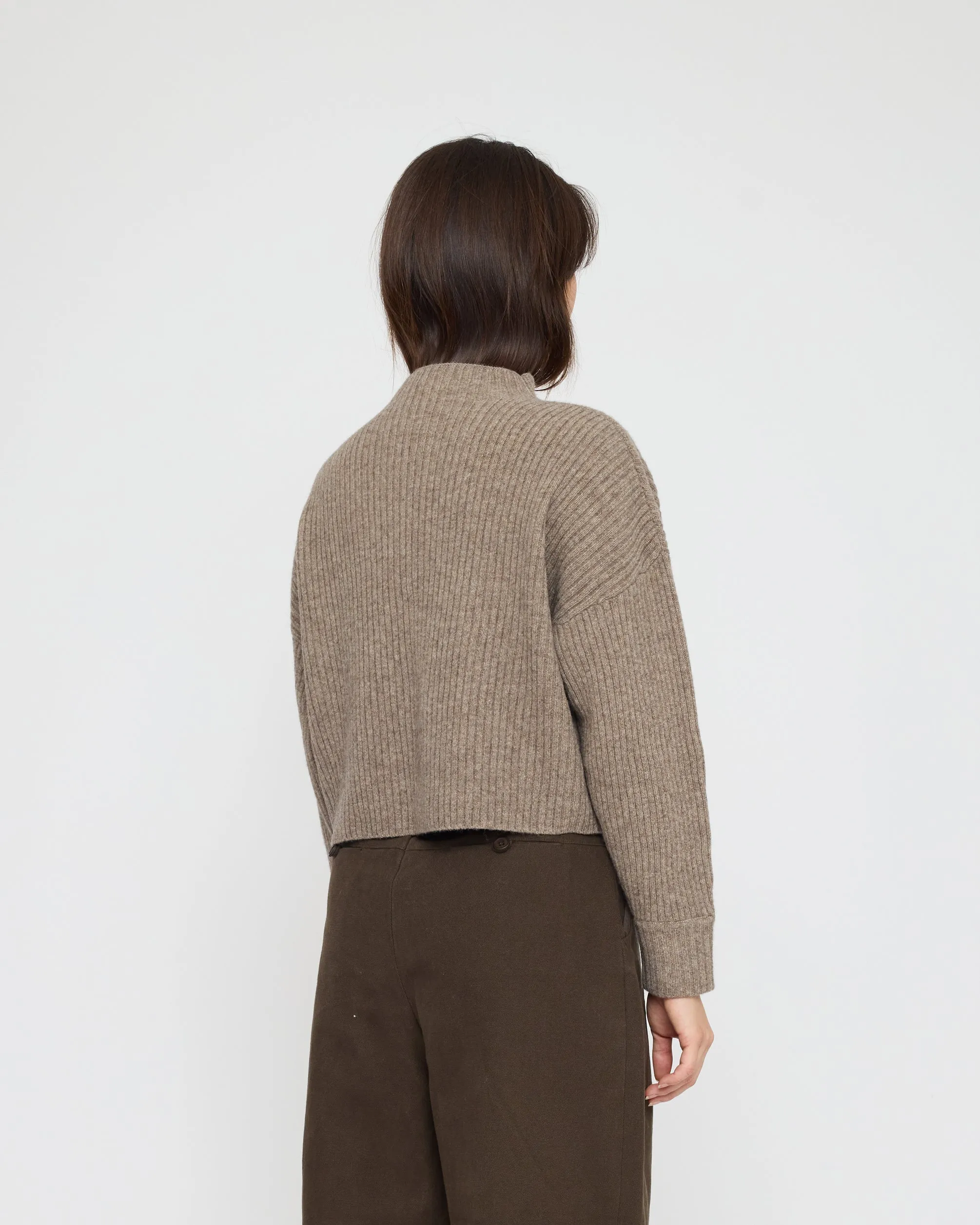 Signature Ribbed Mockneck - Yak Edition - Taupe sold by 7115 by Szeki product image thumbnail 3