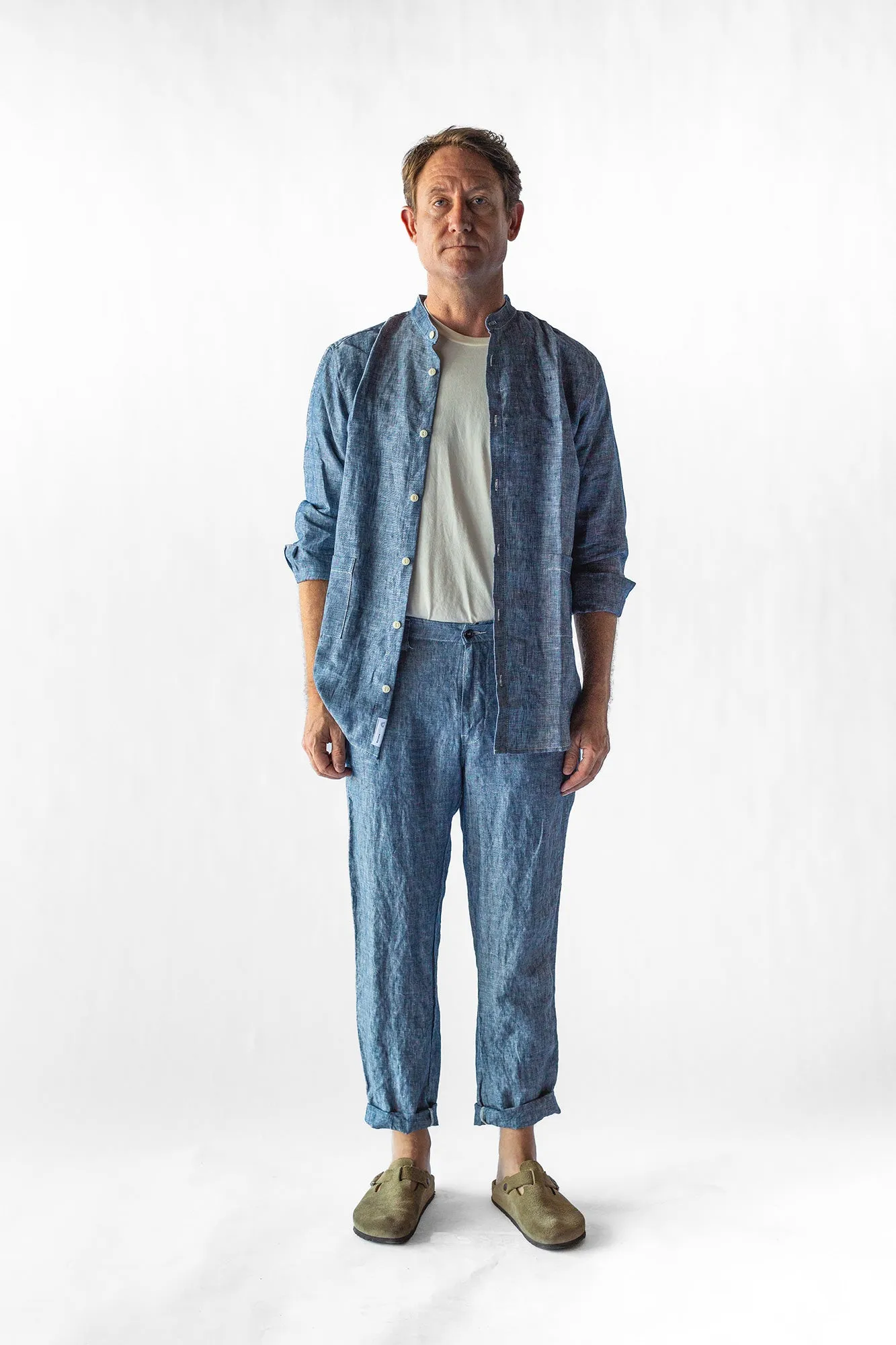 Coyota Shirt - Chambray Denim Linen sold by Manyana product image thumbnail 2