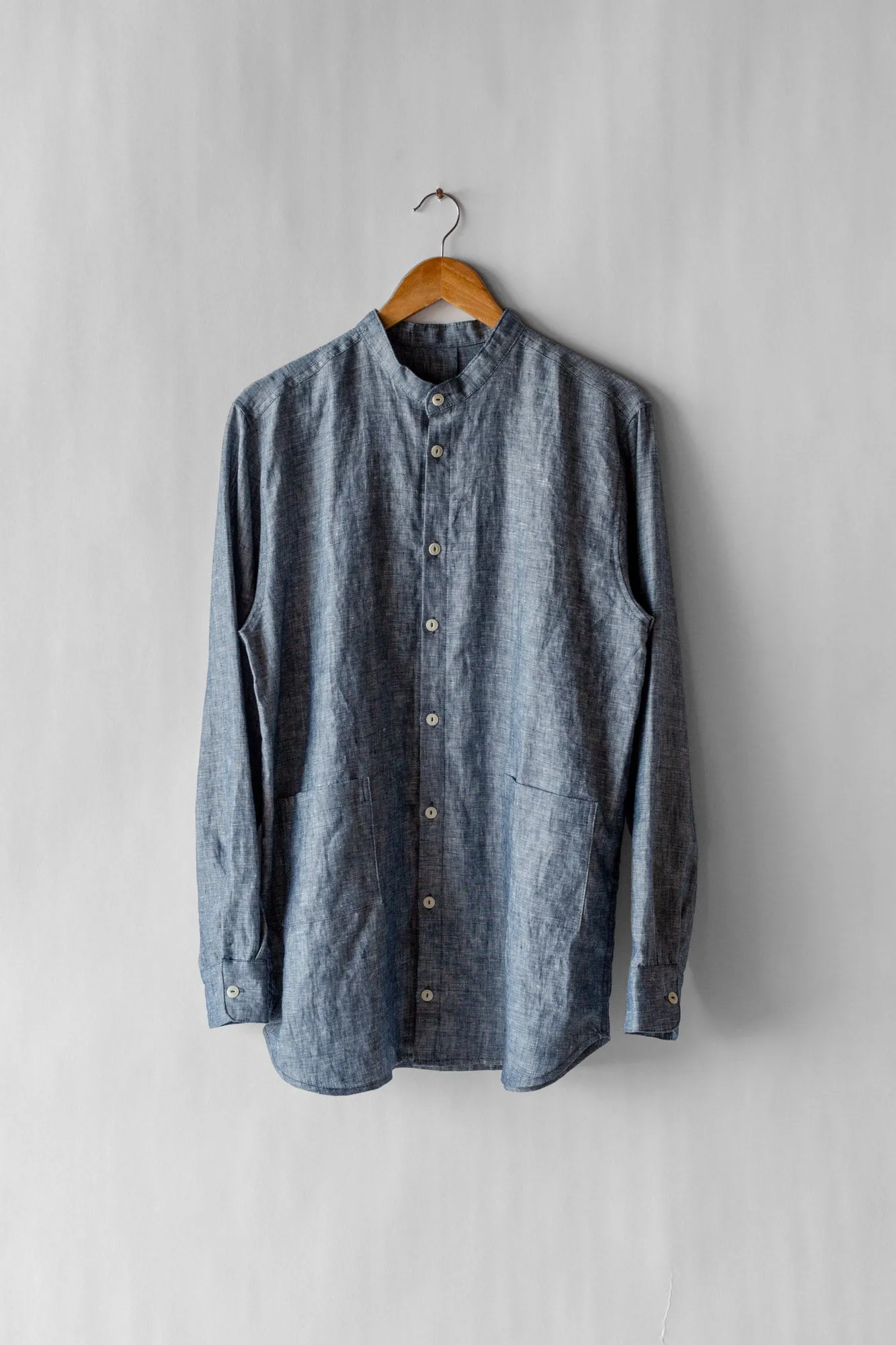 Coyota Shirt - Chambray Denim Linen sold by Manyana