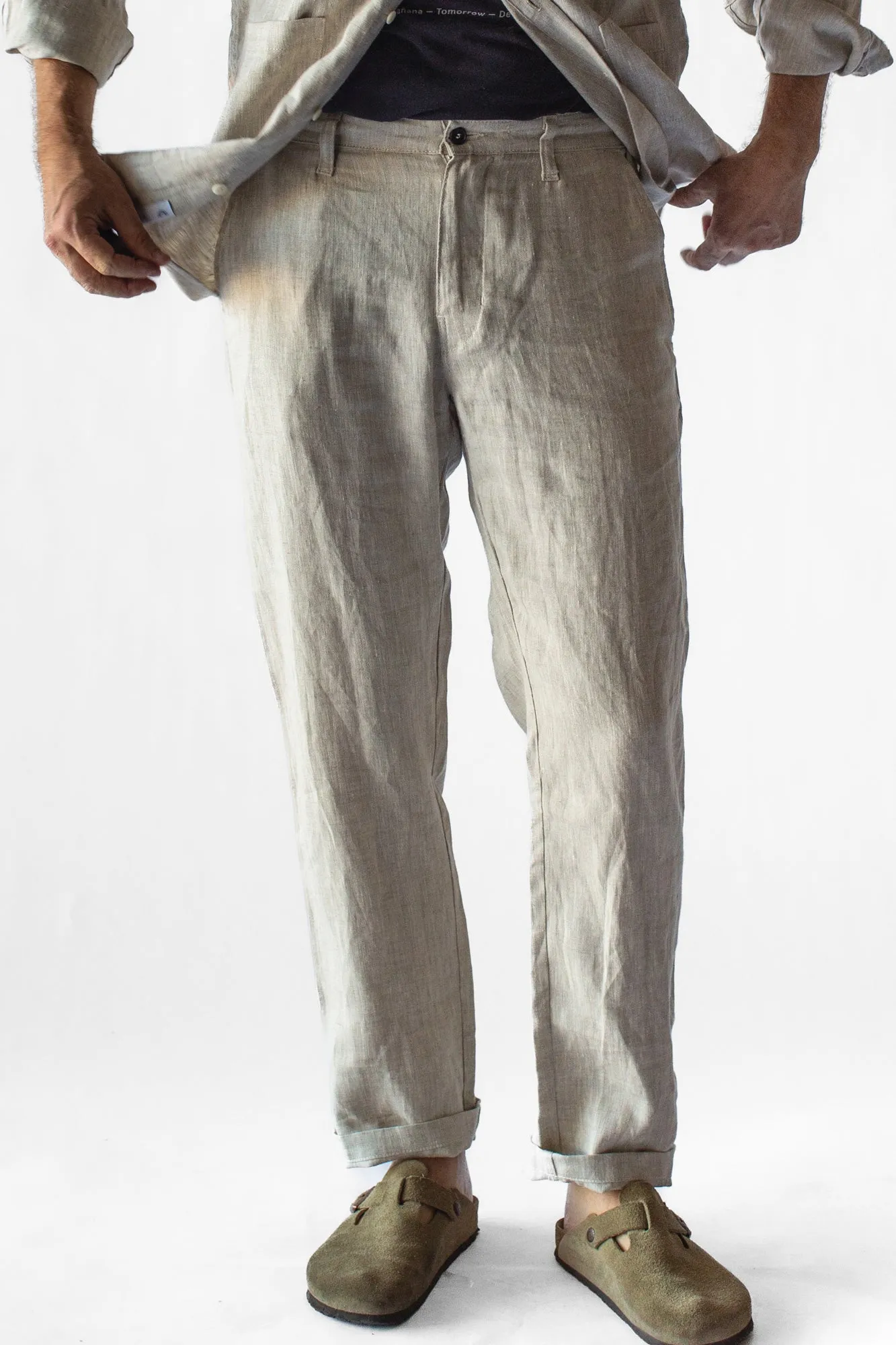 Coyote Pant - Oatmeal Linen sold by Manyana product image thumbnail 2