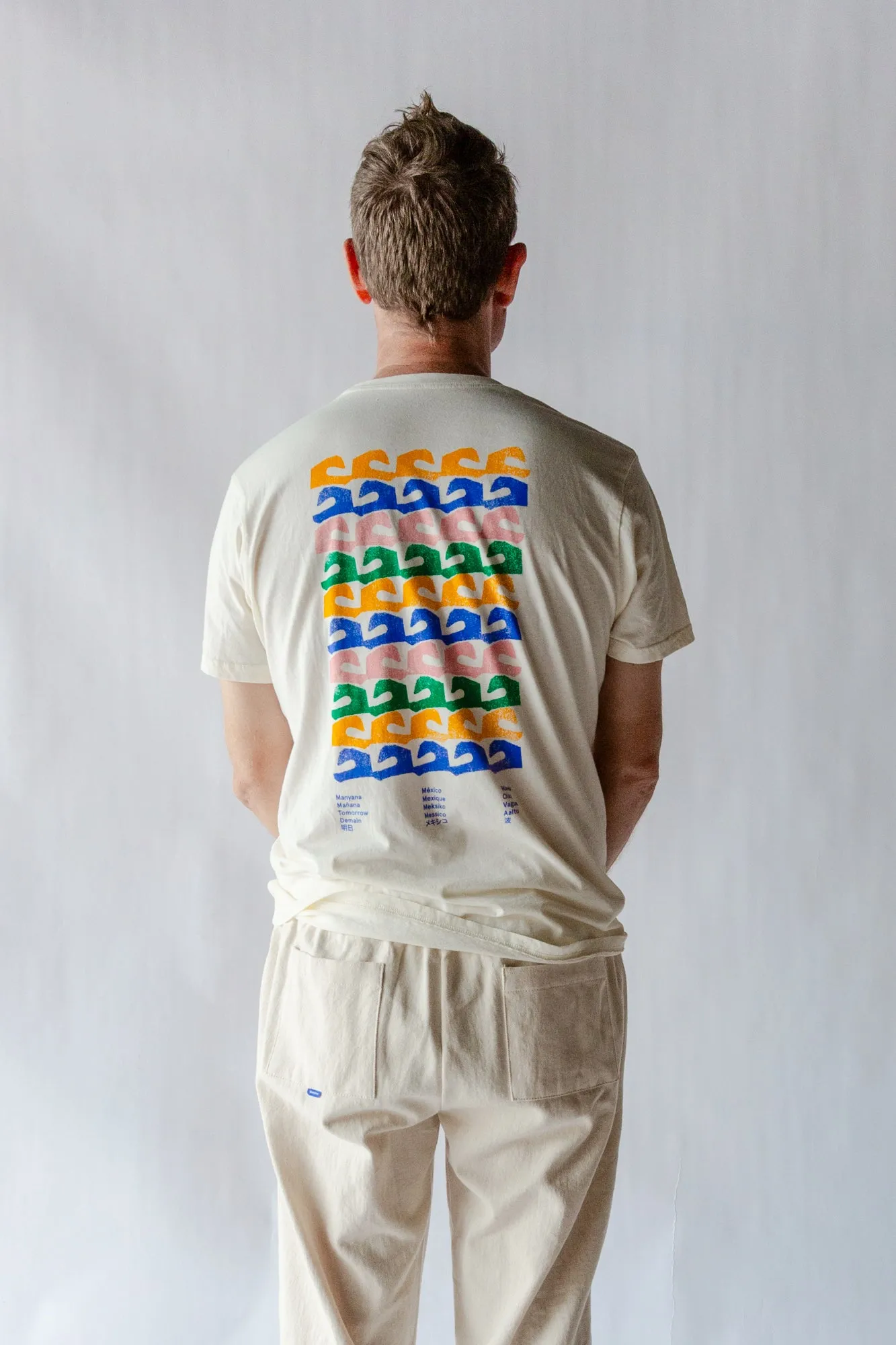 Waves T-Shirt - Ecru sold by Manyana product image thumbnail 2