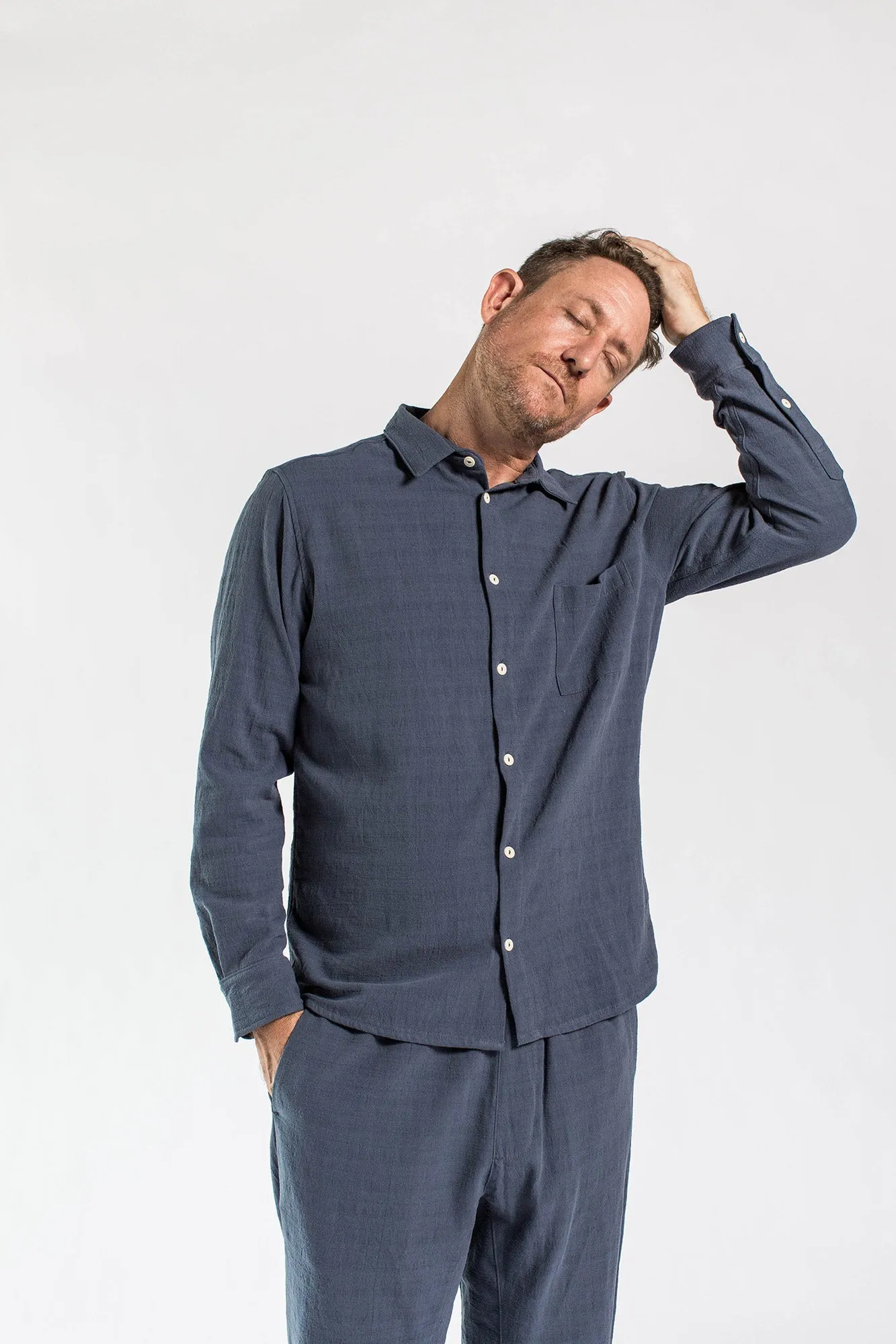 Espadin Shirt - Flat Navy sold by Manyana