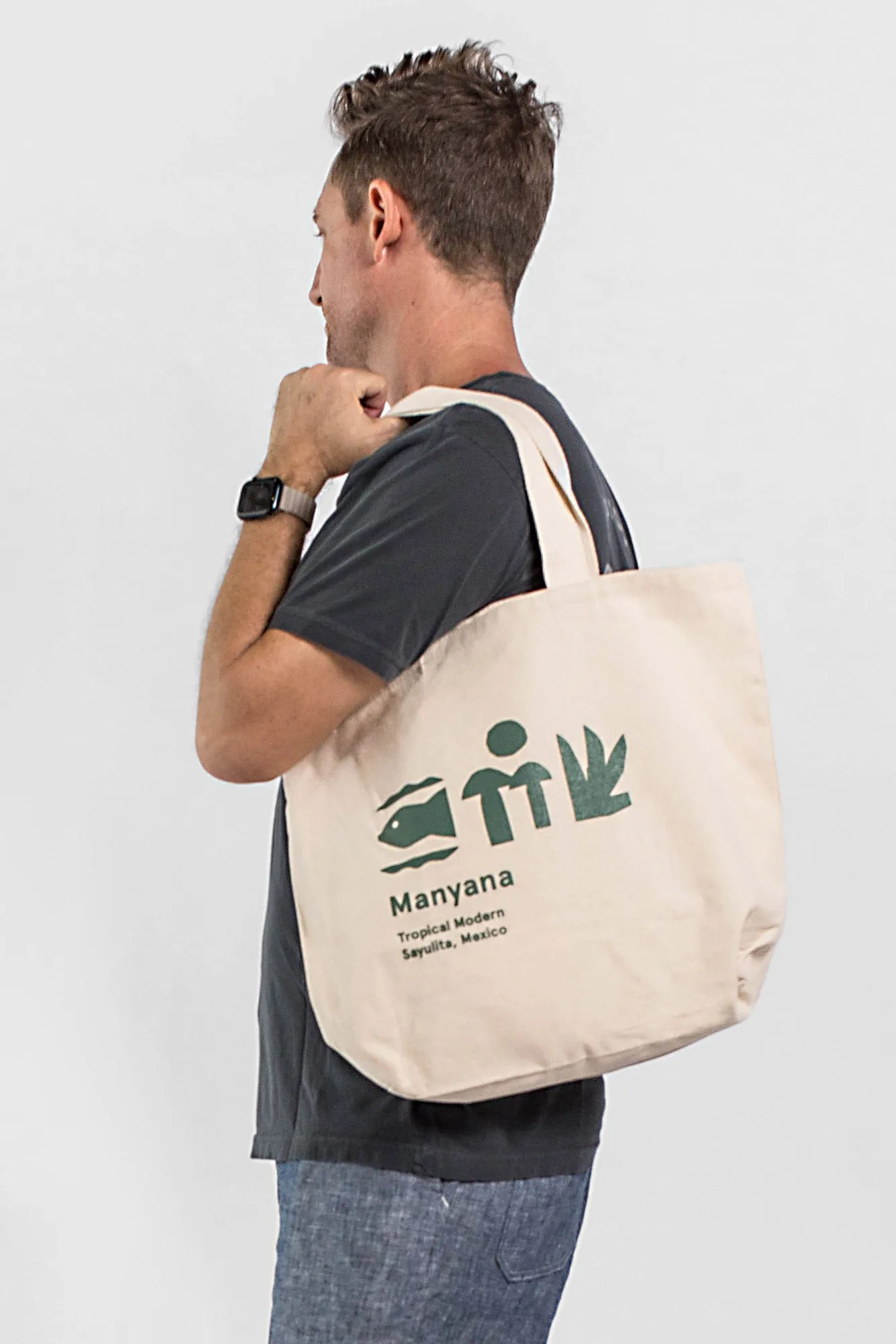 Icons Tote - Natural sold by Manyana product image thumbnail 3