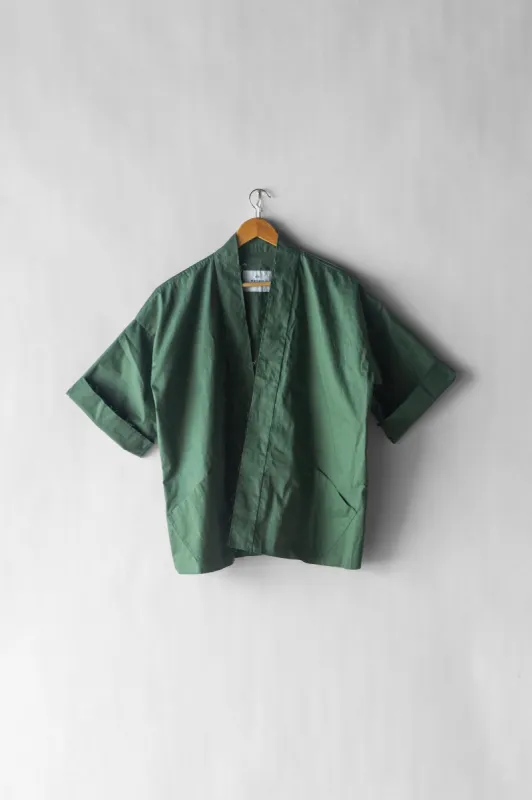 Mars Haori Jacket - Olive Poplin sold by Manyana