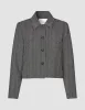 Serene Short Jacket Grey Herringbone sold by Shaping New Tomorrow