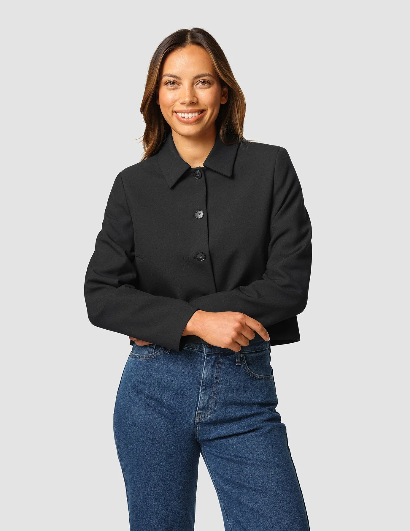 Serene Short Jacket Black sold by Shaping New Tomorrow product image thumbnail 2