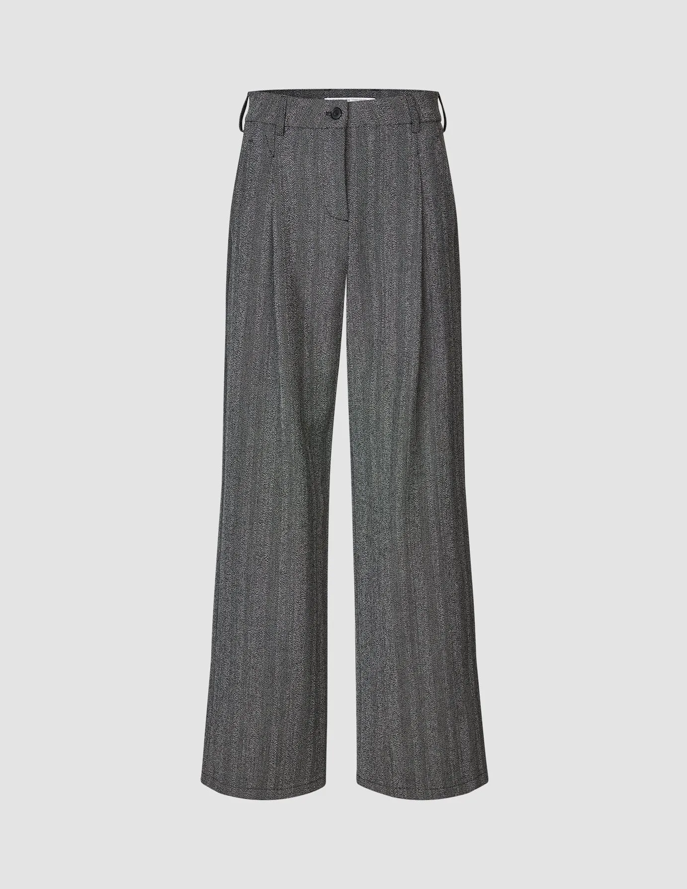 Serene Pants Wide Grey Herringbone sold by Shaping New Tomorrow product image thumbnail 3