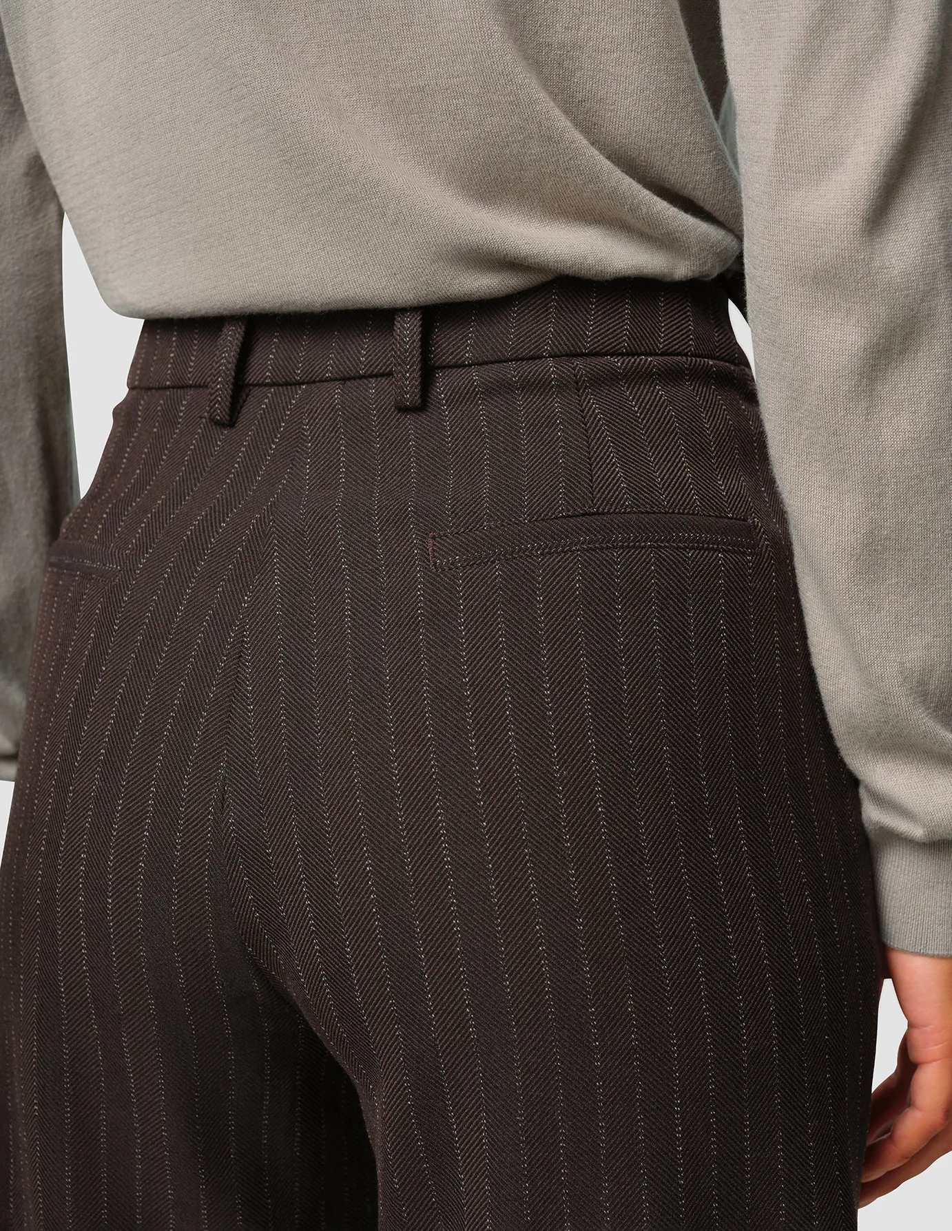 Serene Pants Wide Walnut Herringbone sold by Shaping New Tomorrow product image thumbnail 5