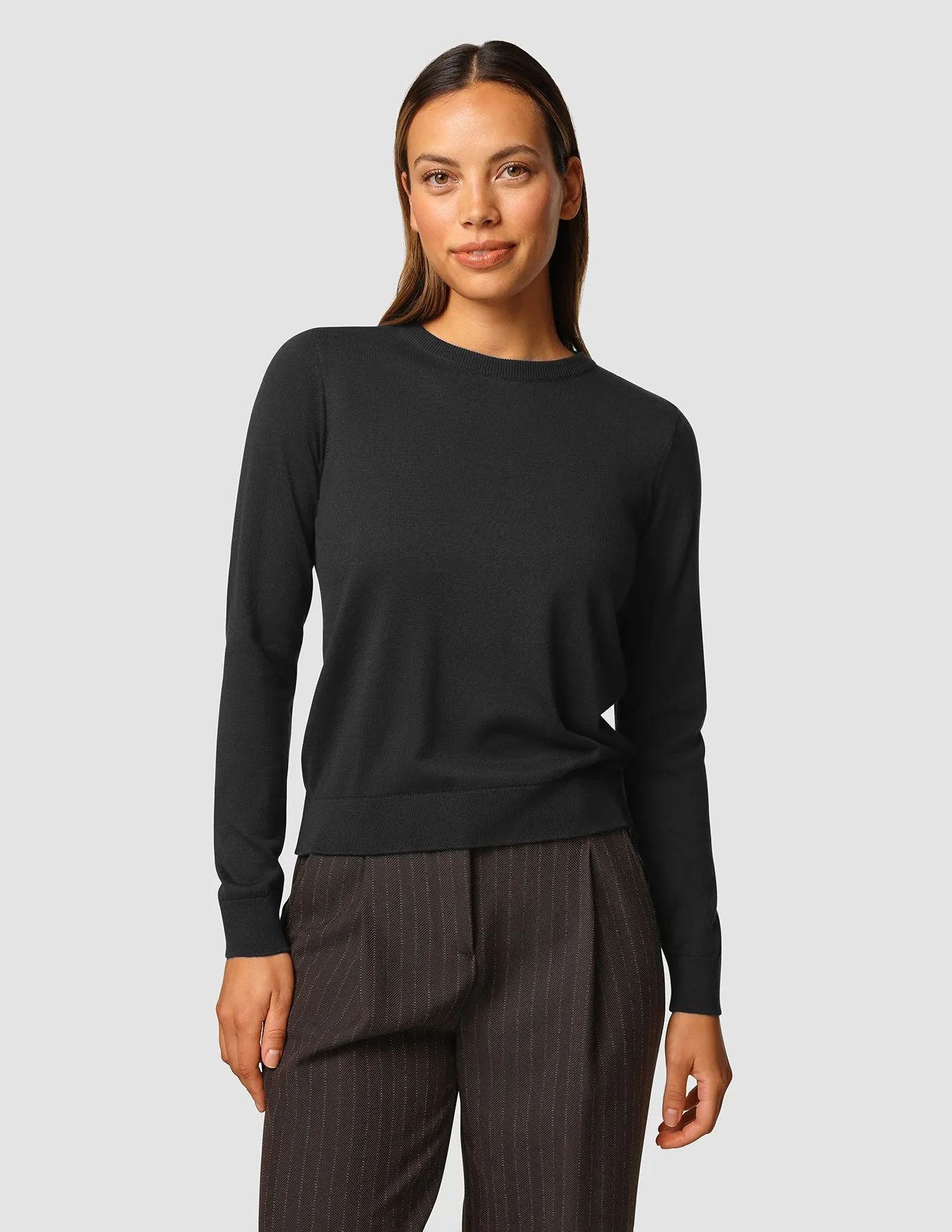 Fine Knit Crewneck Black sold by Shaping New Tomorrow