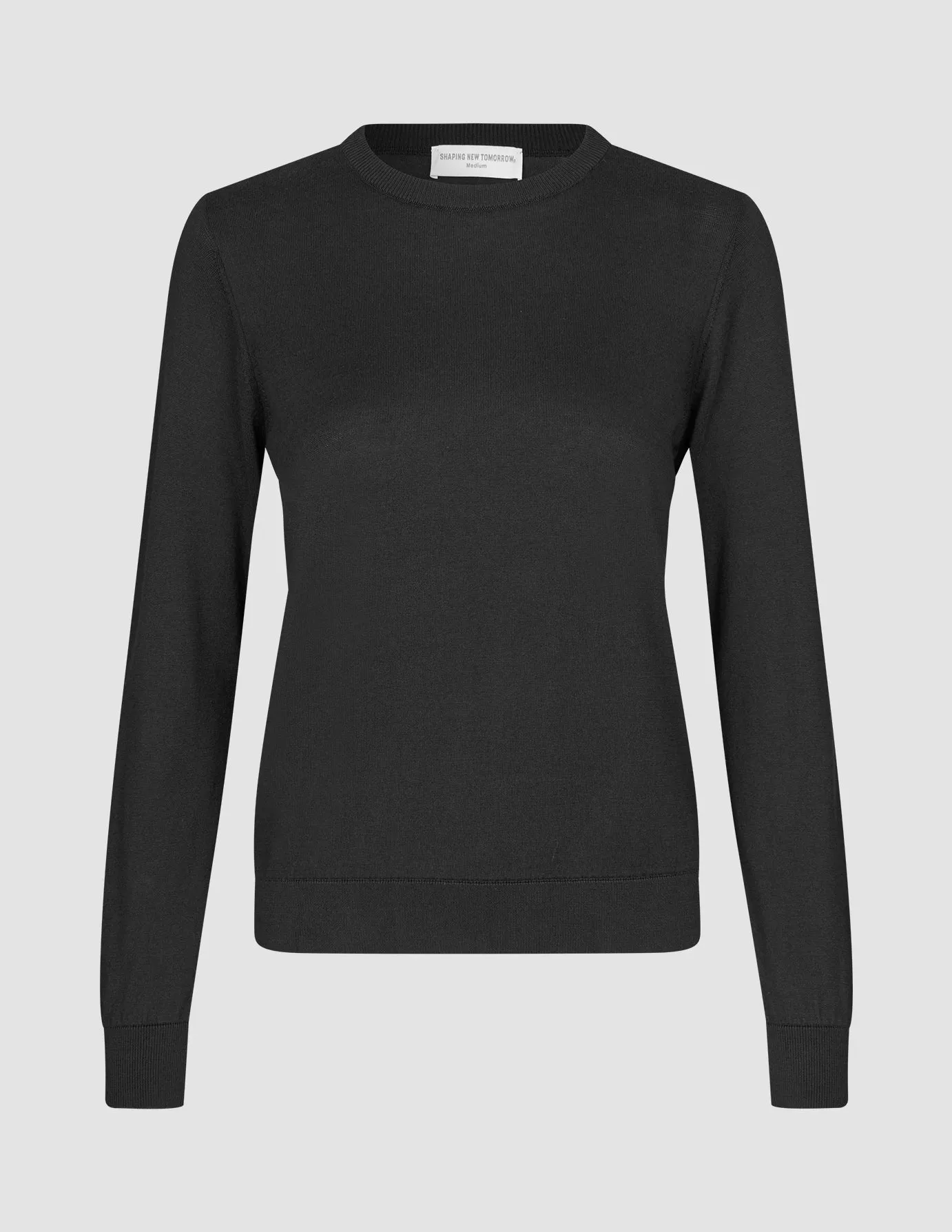 Fine Knit Crewneck Black sold by Shaping New Tomorrow product image thumbnail 3