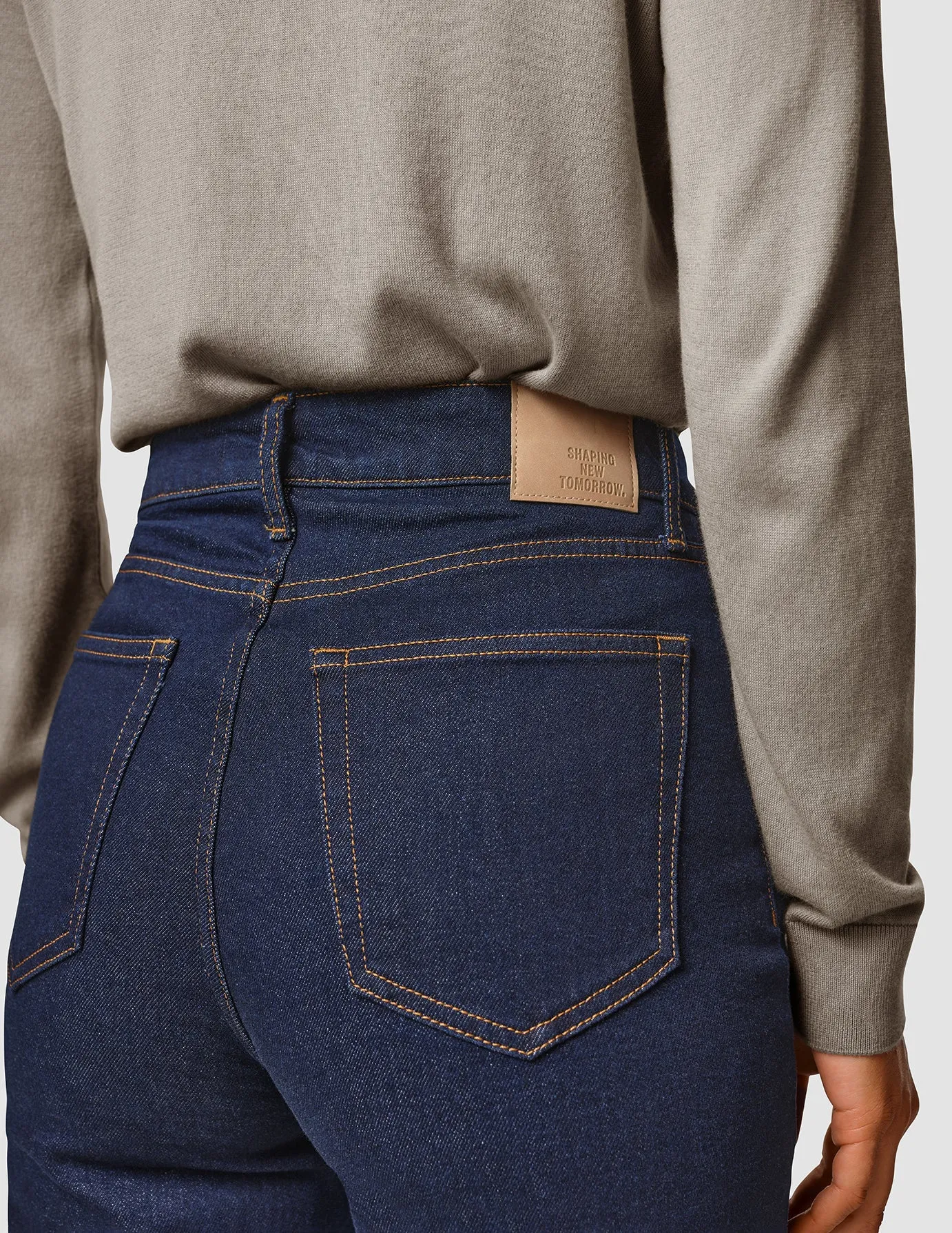 Jeans Straight Fit Dark Blue sold by Shaping New Tomorrow product image thumbnail 5