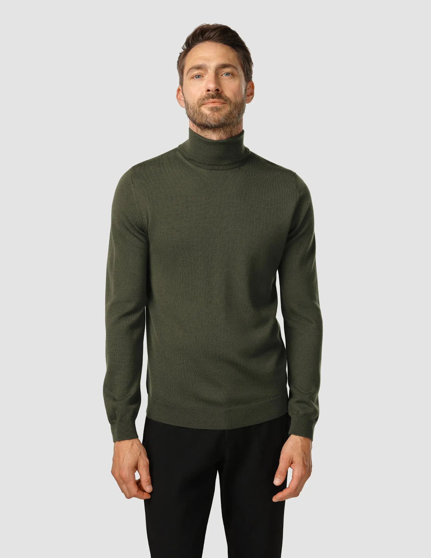 Premium Merino Turtleneck Nightfall Green sold by Shaping New Tomorrow