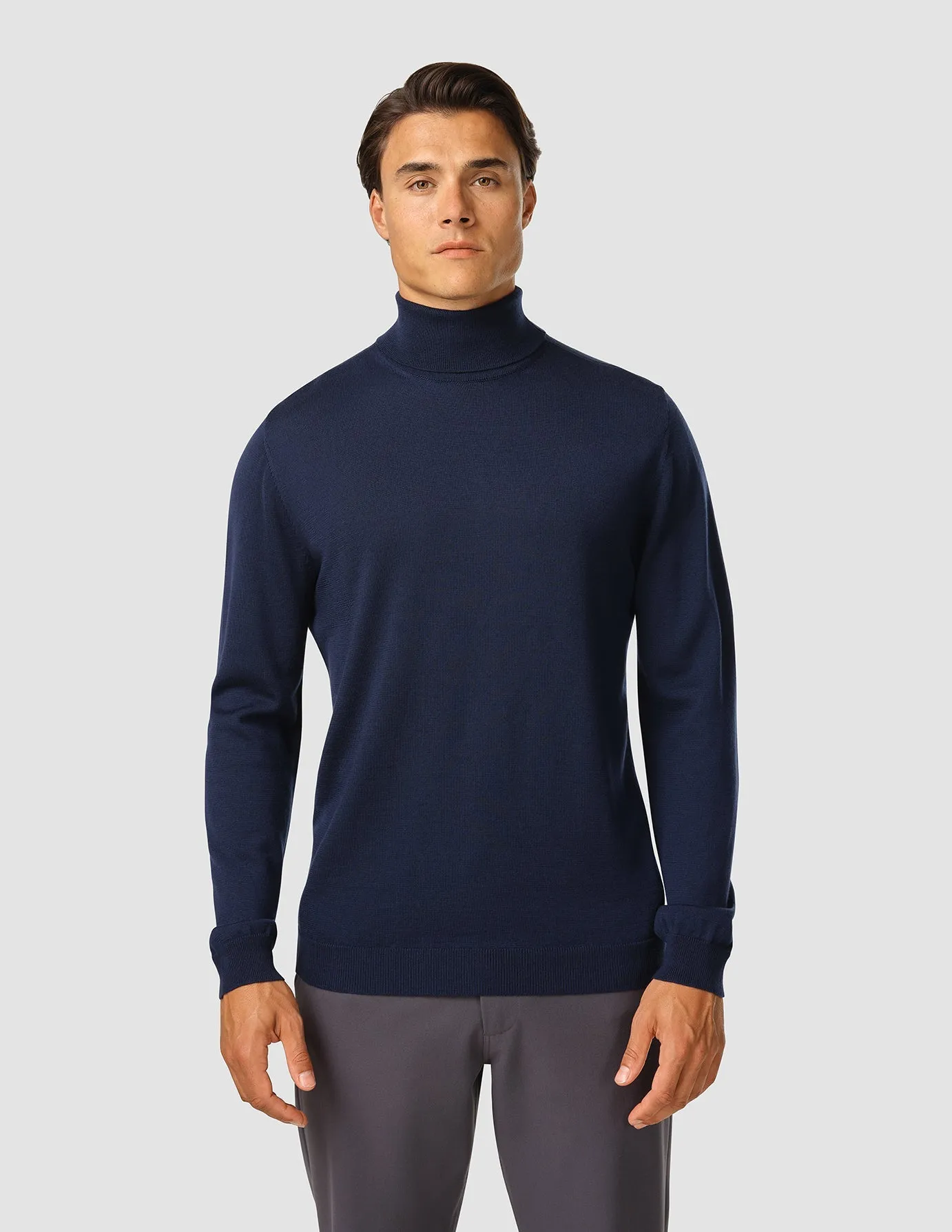 Premium Merino Turtleneck Navy sold by Shaping New Tomorrow